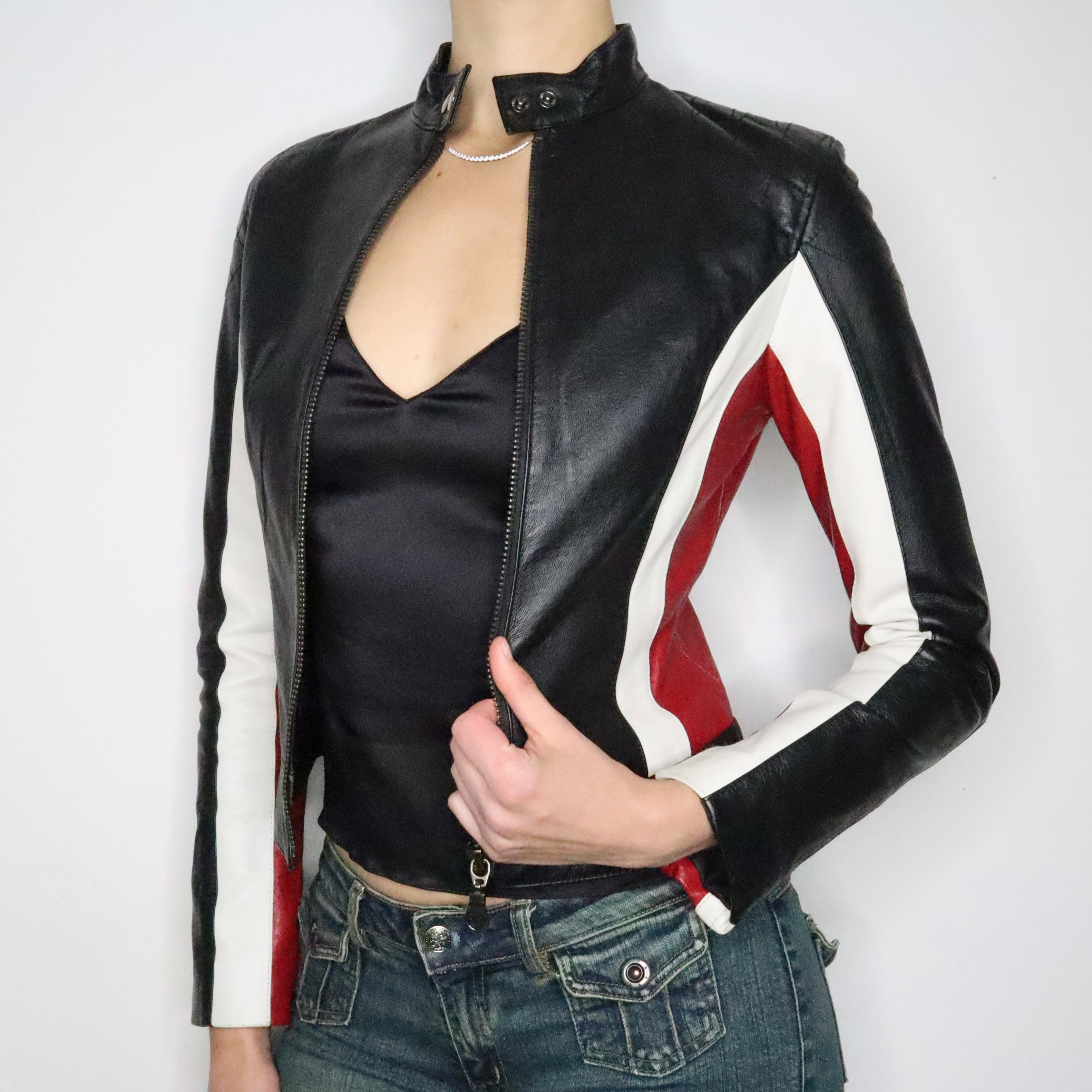 Y2K Leather Moto Jacket (XS) - Imber Vintage