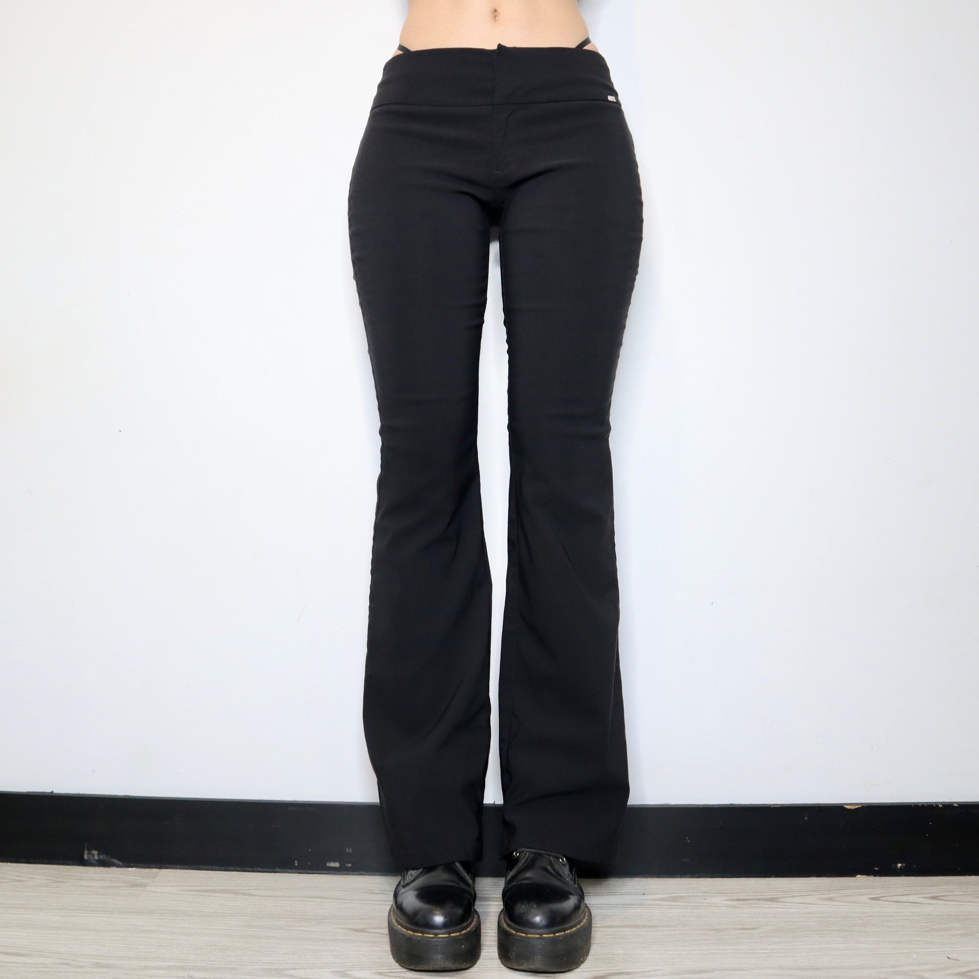 Vintage Early 2000s Guess Black Flare Pants