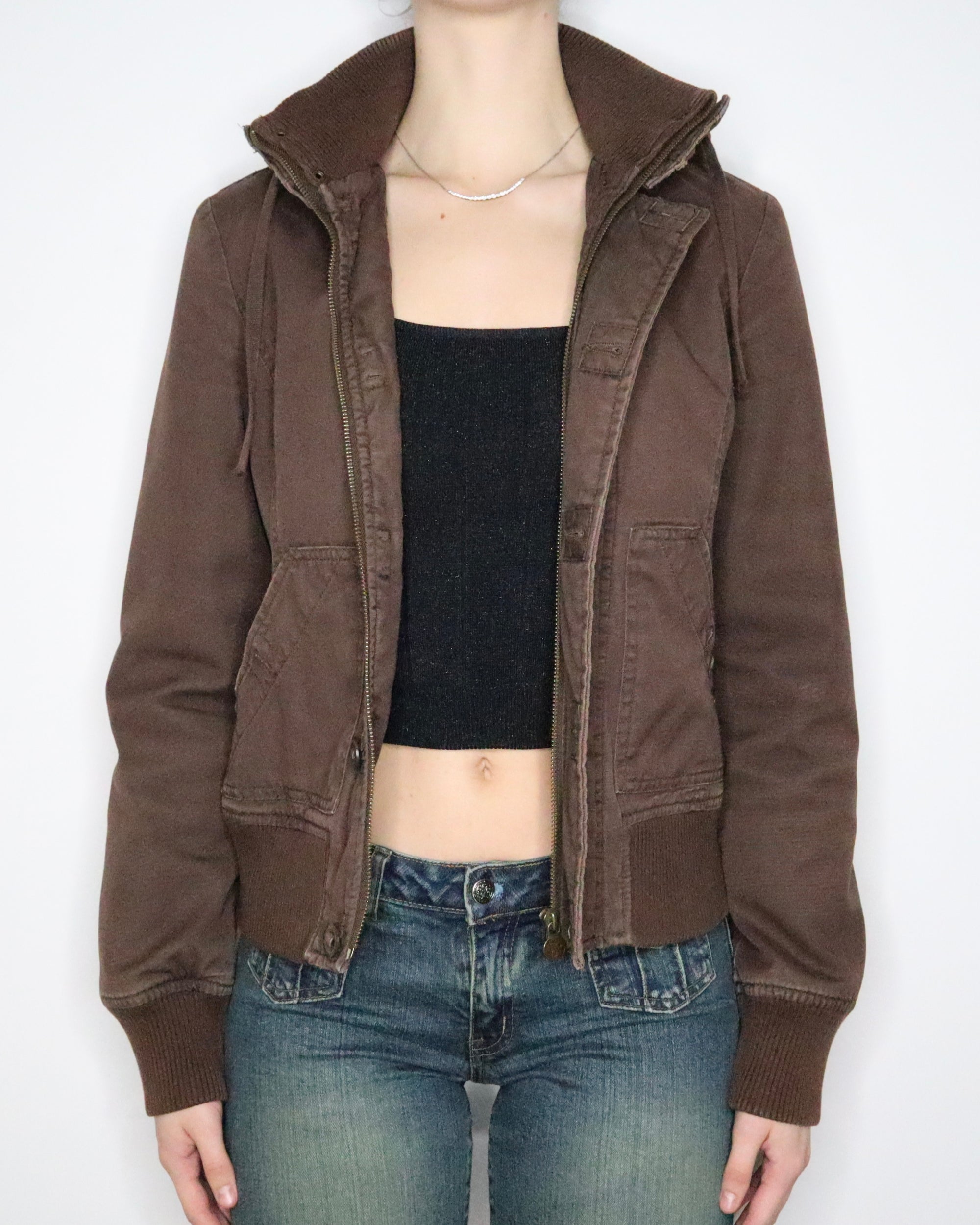 Brown Cargo Jacket (Small) 