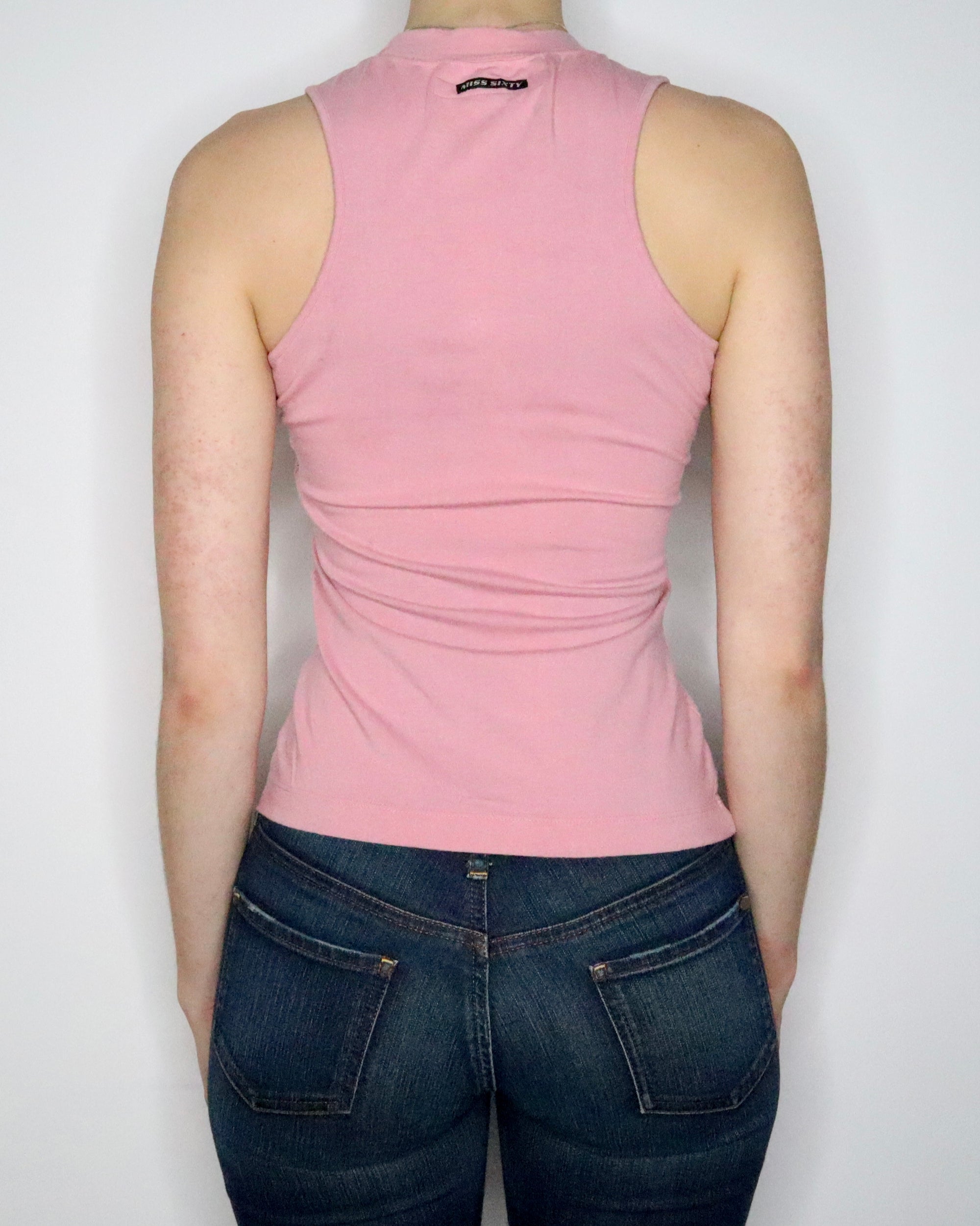 Miss Sixty Pink Tank Top (Small) 