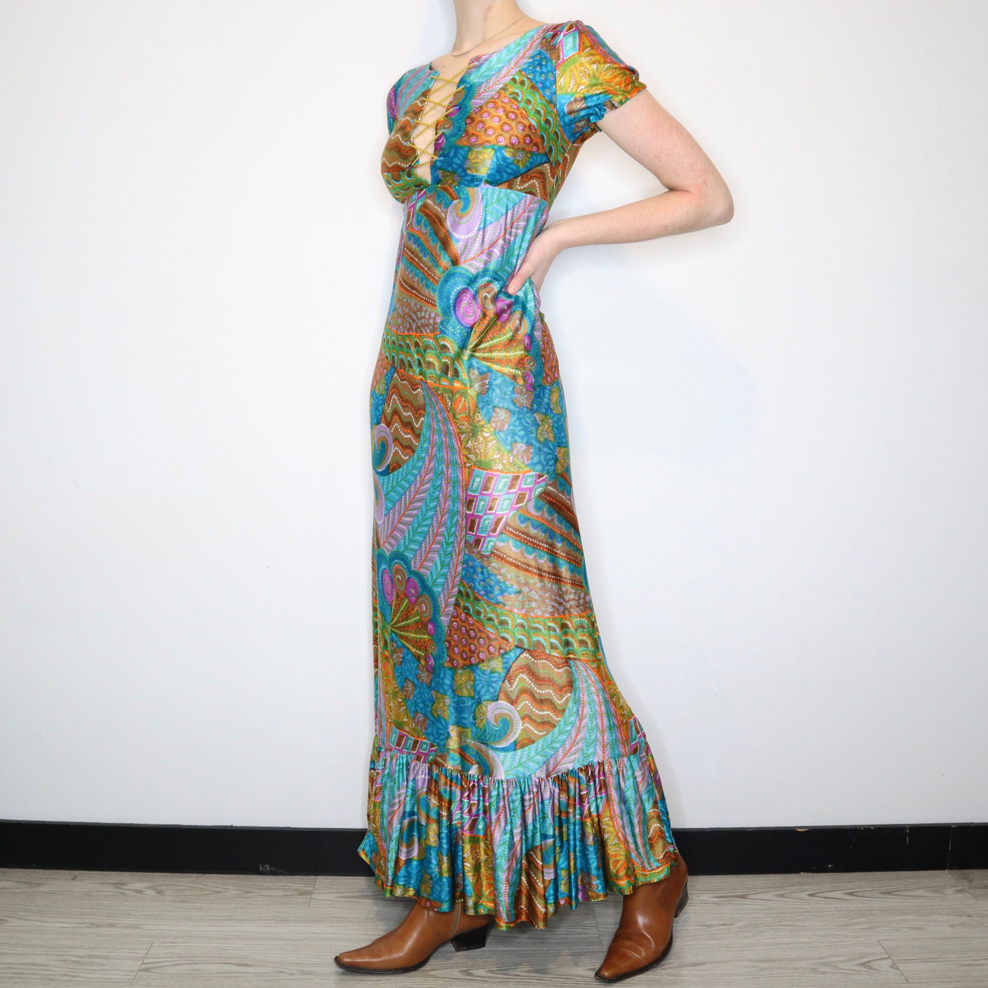 Psychedelic Hippie Maxi Dress