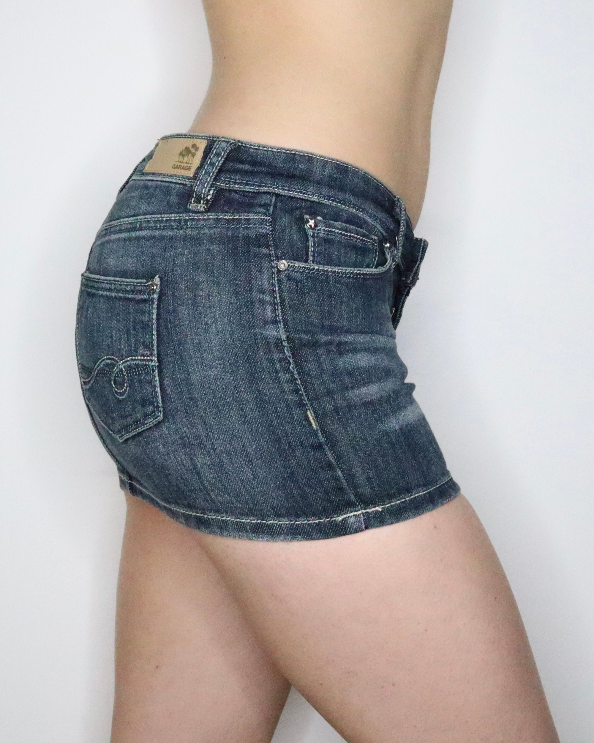 Denim Mini Skirt (XS-S) 