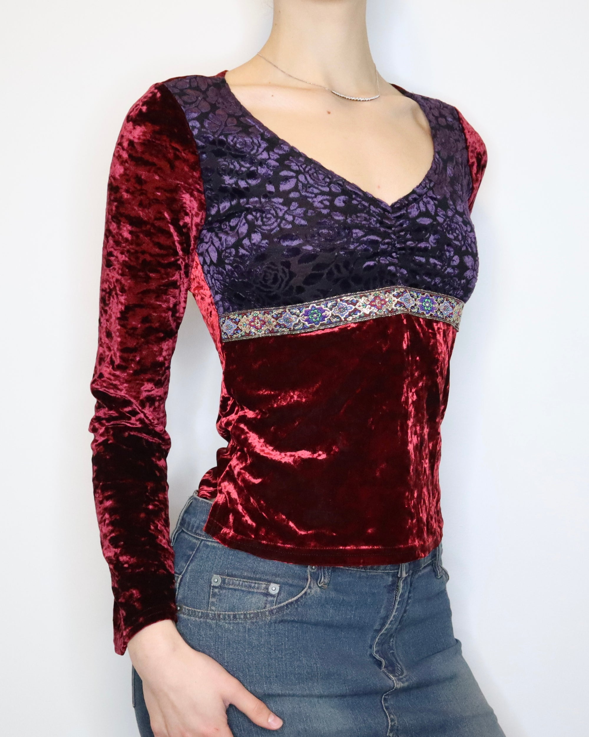 Whimsigoth Velvet Top (S-M) 