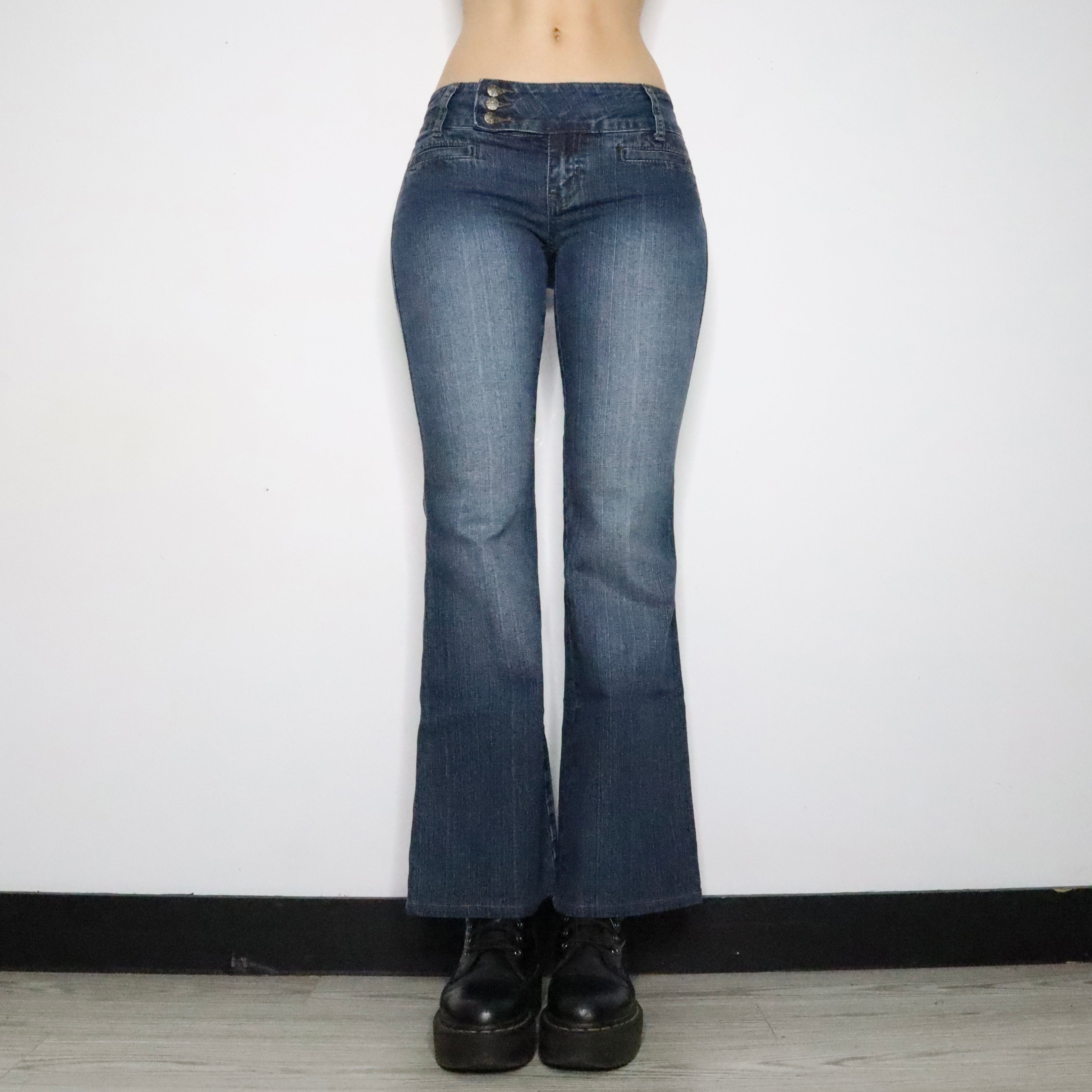 Low Rise Flare Jeans (Small) - Imber Vintage