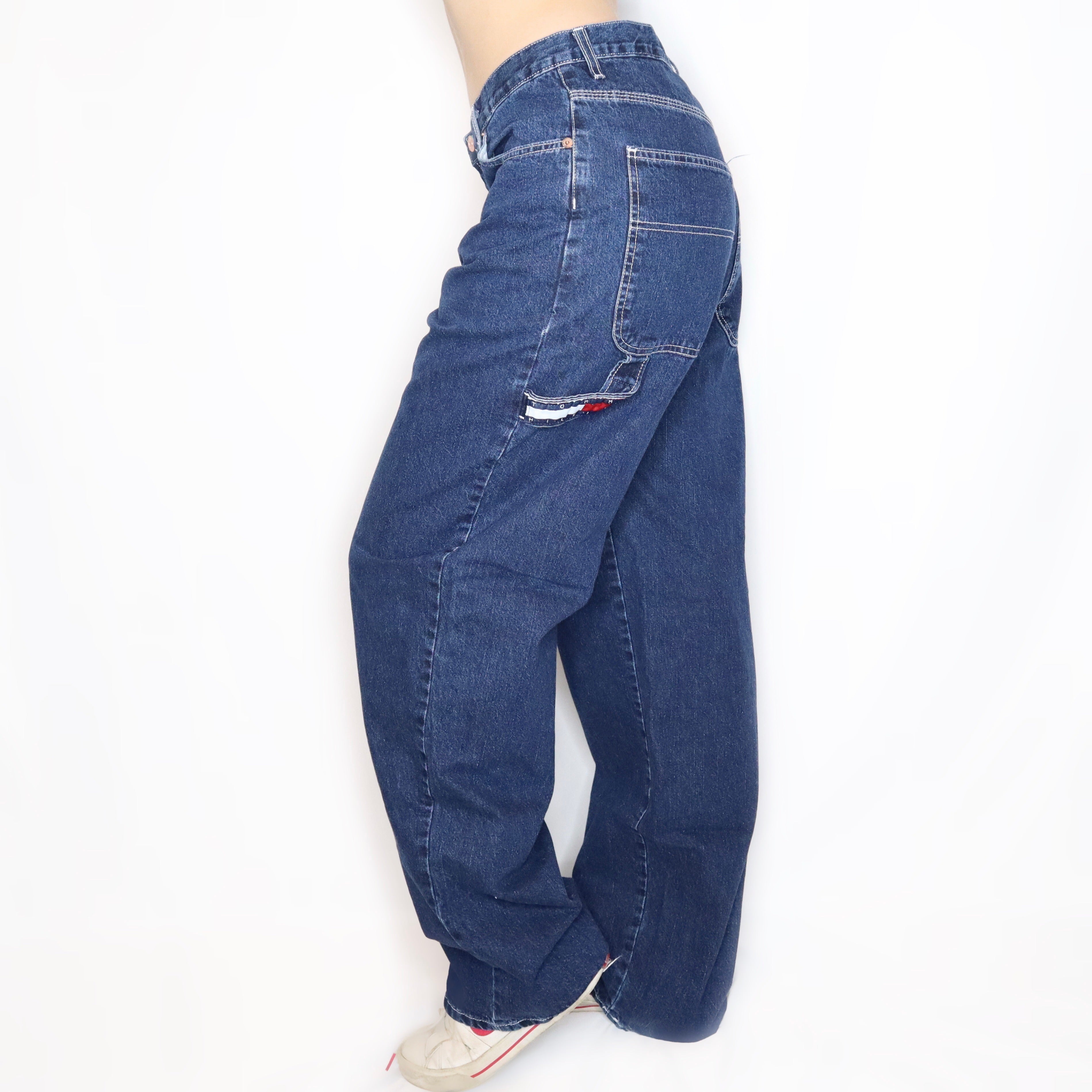 Agurk Polar Portico Vintage 90s Tommy Hilfiger Baggy Carpenter Jeans - Imber Vintage