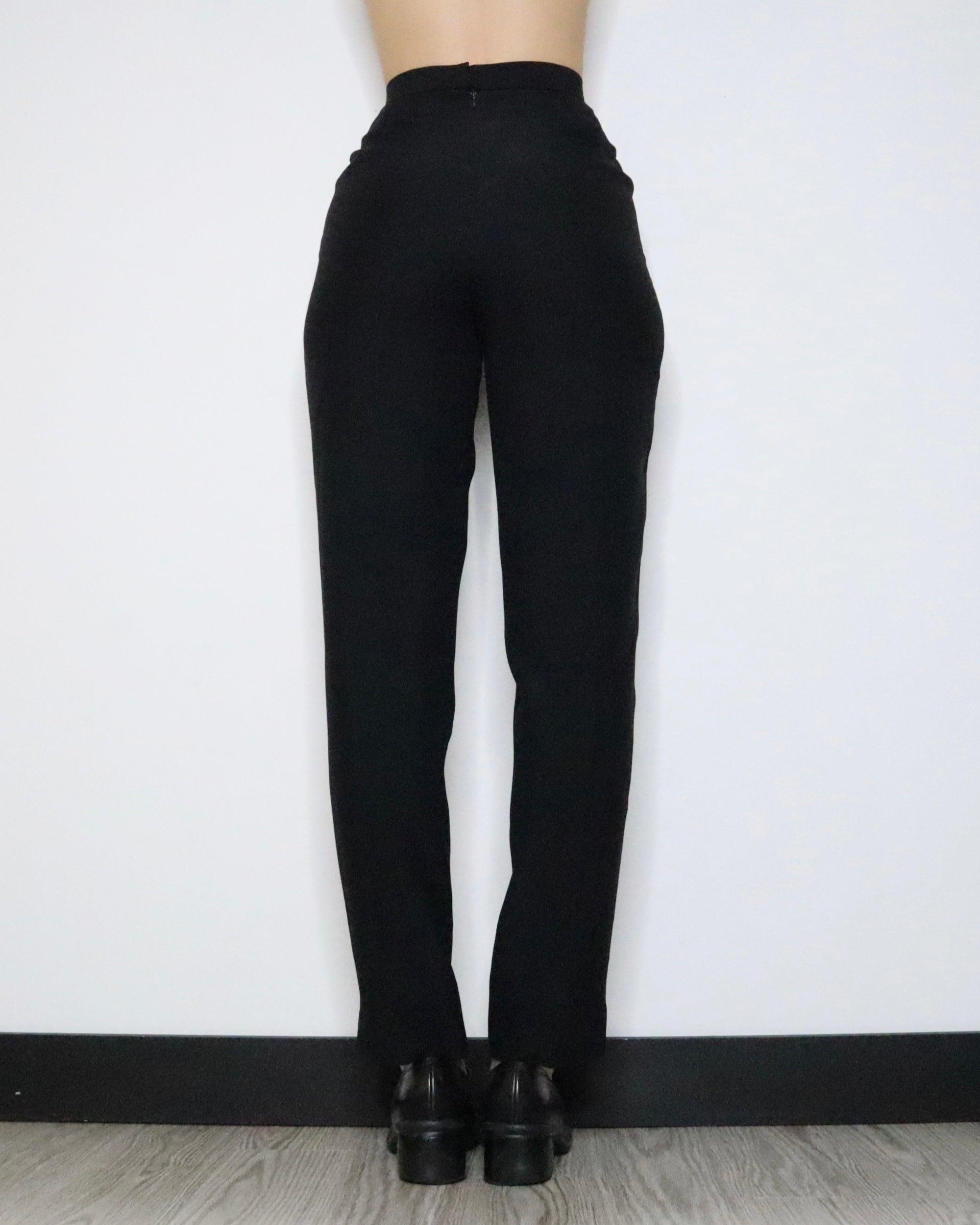 Black High Waisted Pants (XS-S) 