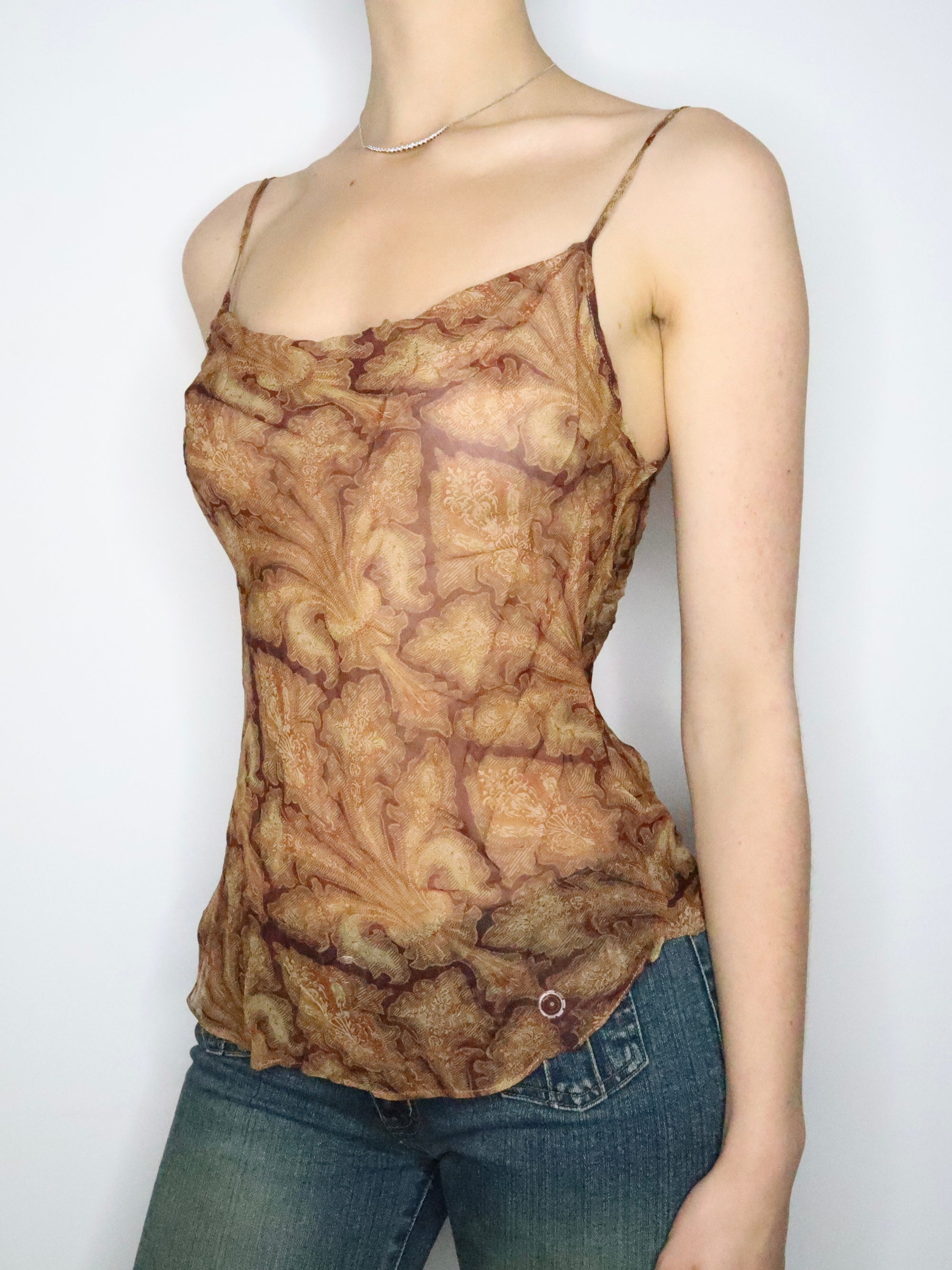 Brown Silk Camisole (Medium) 