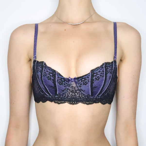 Purple Bra Black Lace Image & Photo (Free Trial)