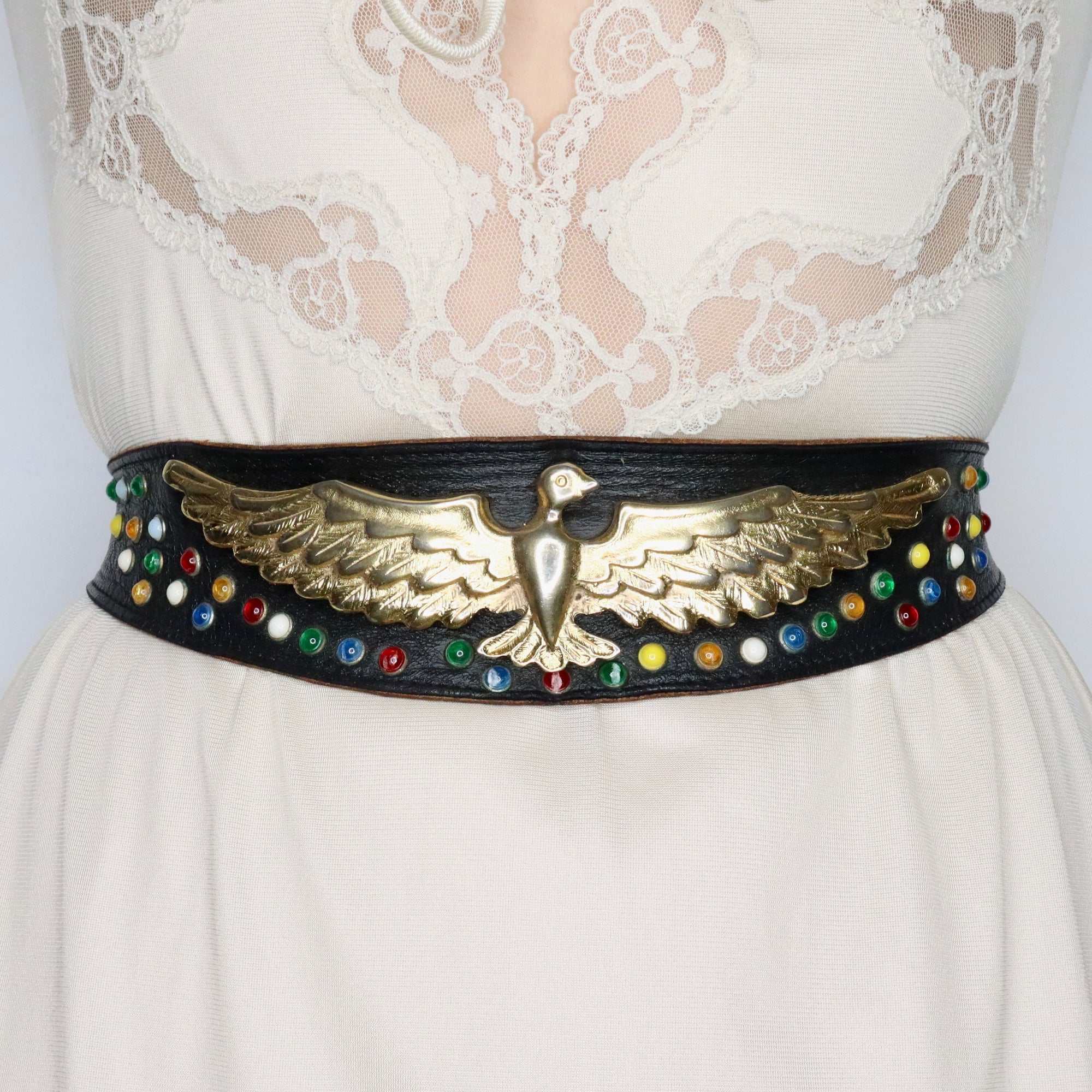 Designer Golden Bird Belt 