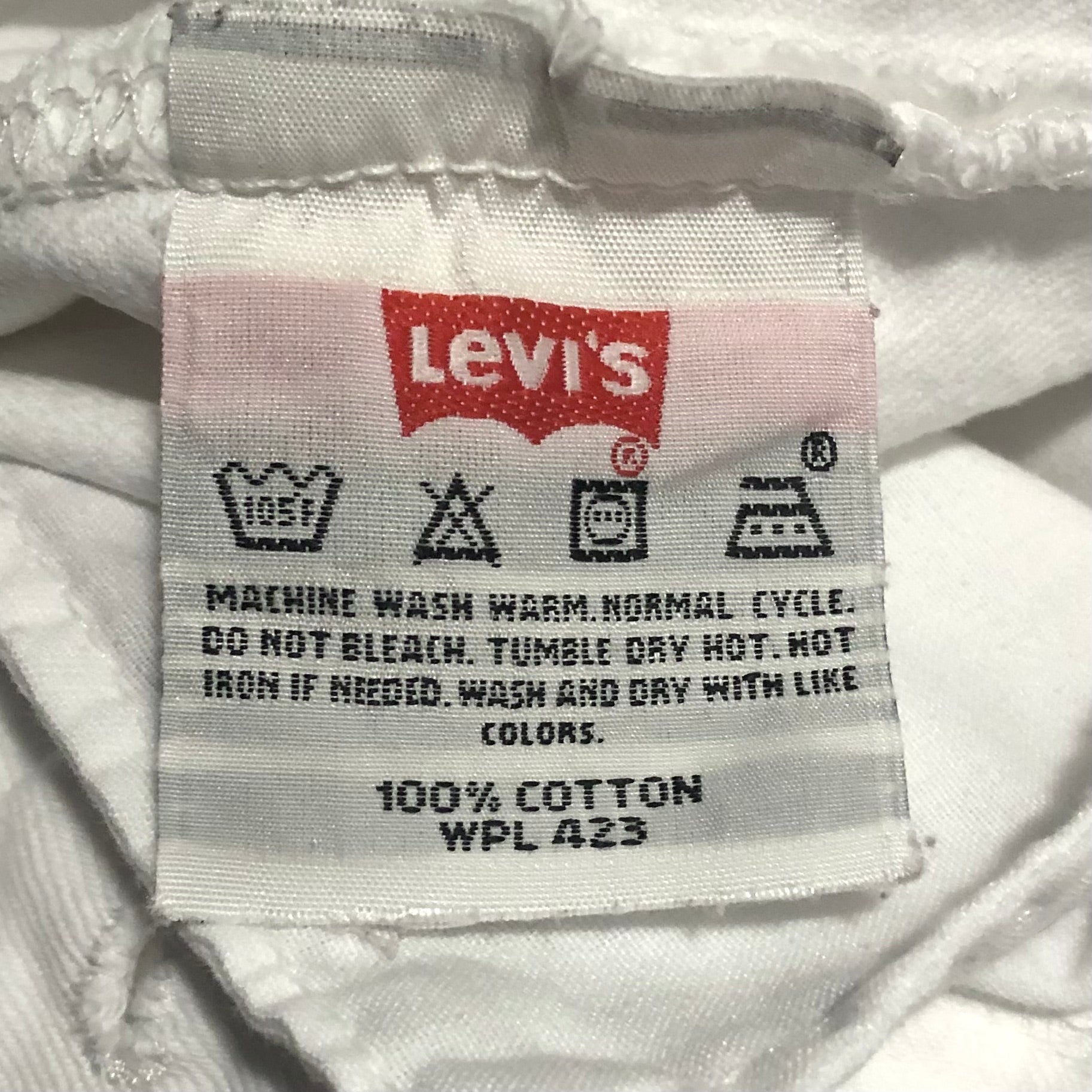 White 501 Levi's Jeans 