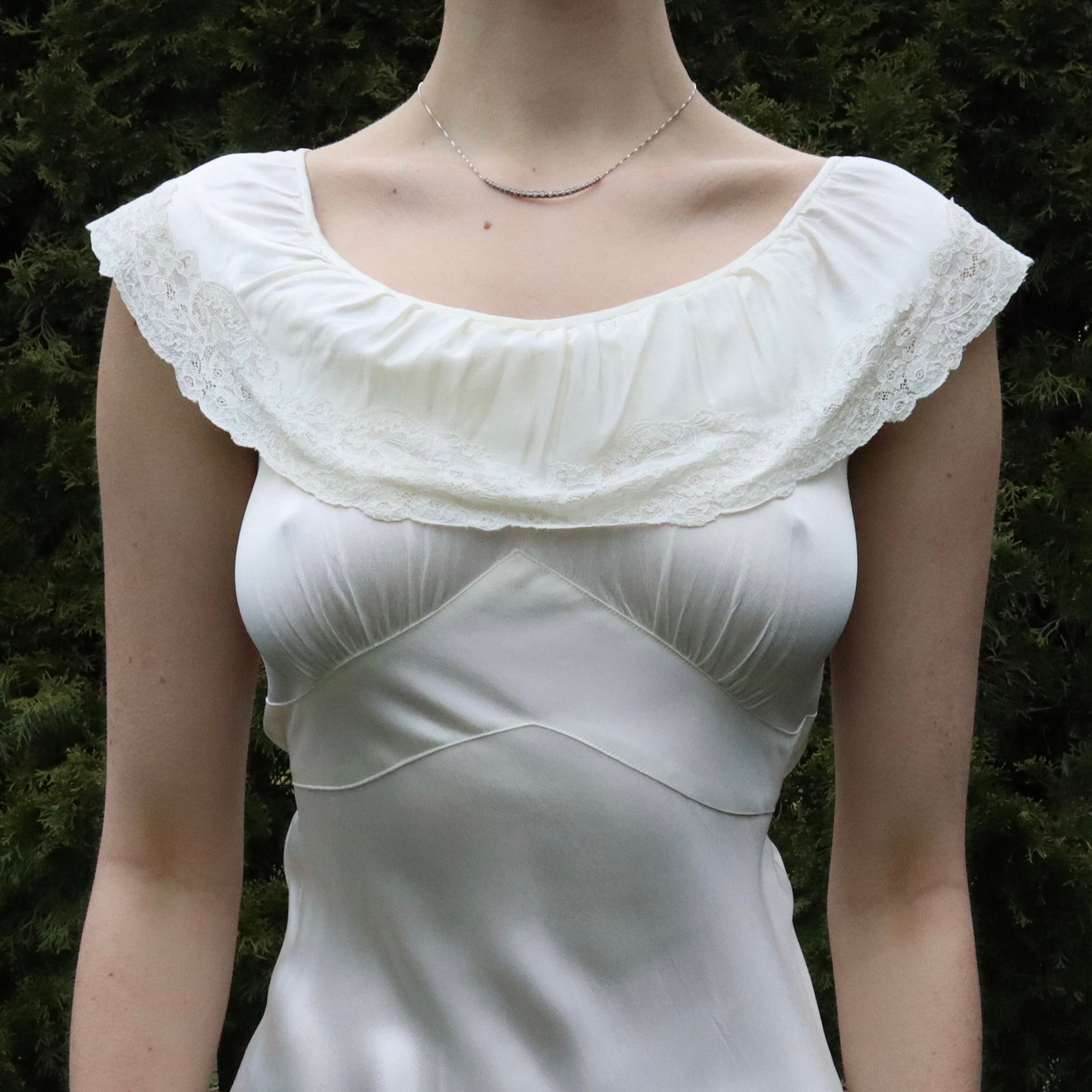 Antique Cream Nightgown 