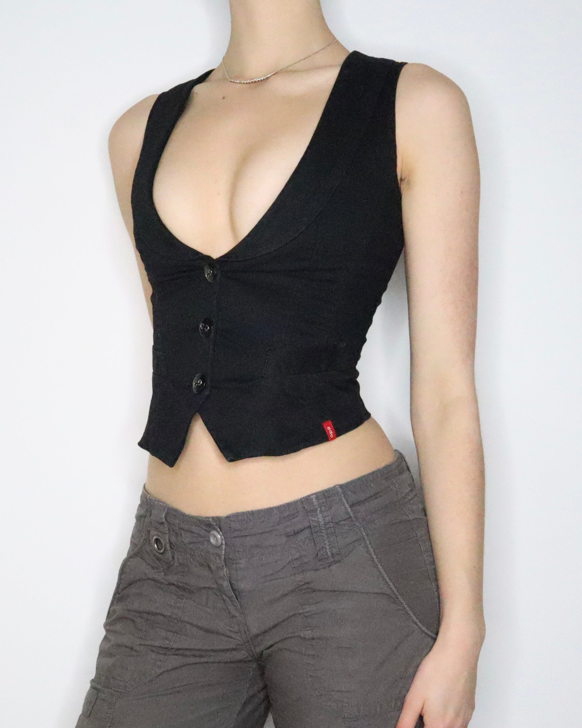 Black Mini Vest (XS) 