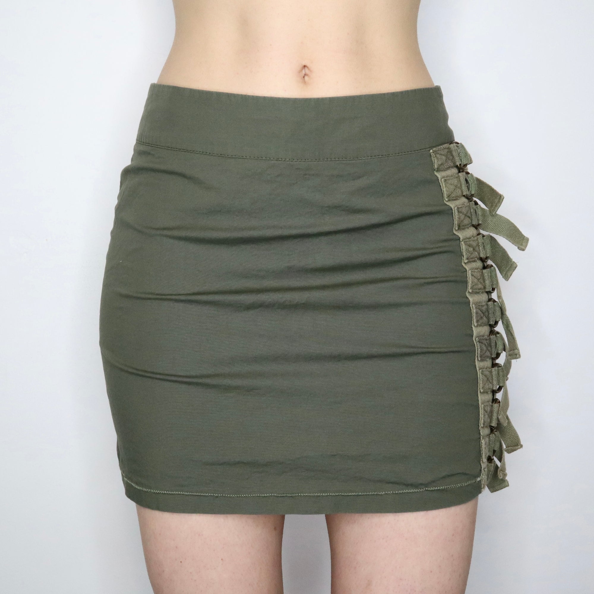 Grunge Green Mini Skirt (Medium)