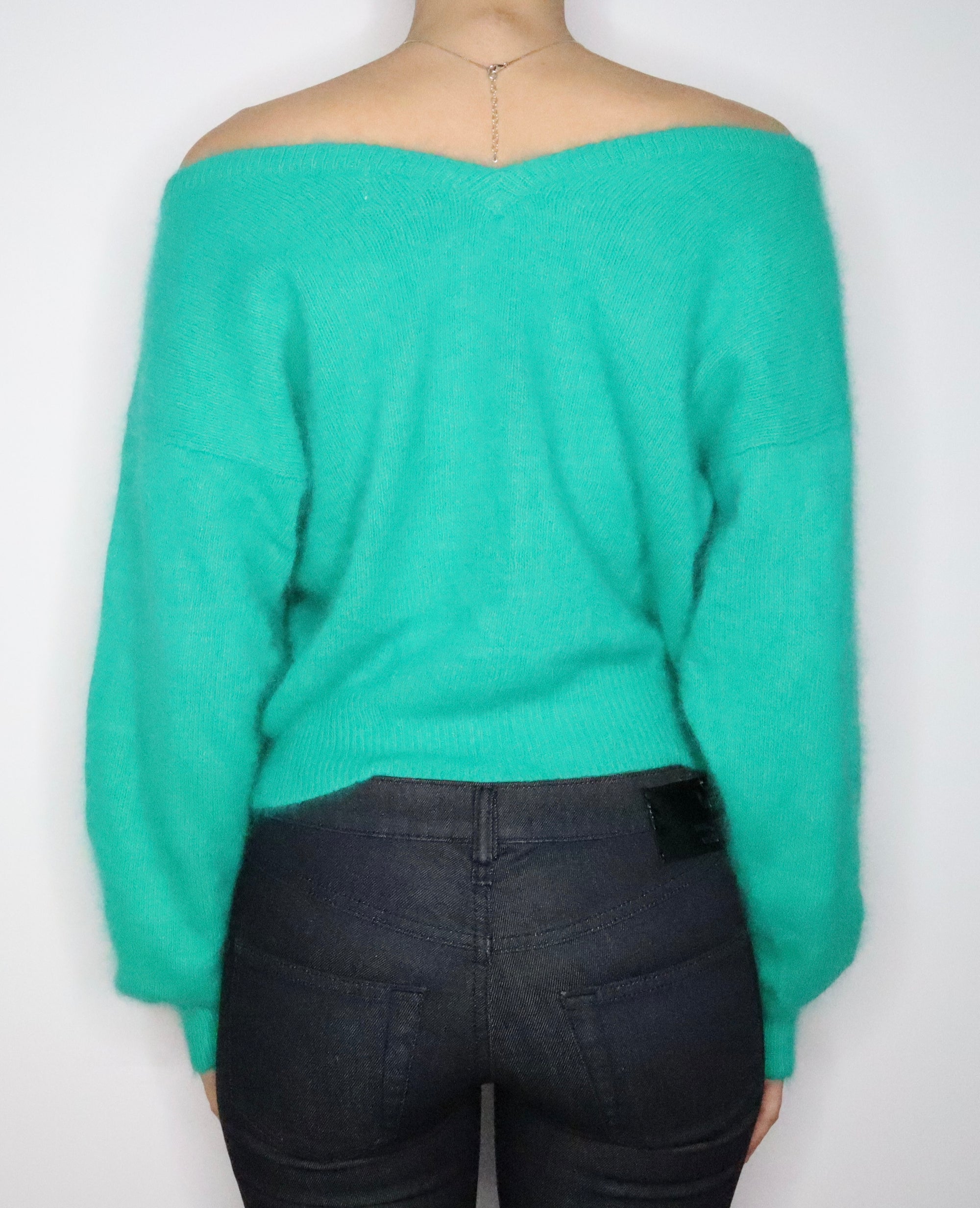 Kelly Green Slouchy Sweater (M-L) 
