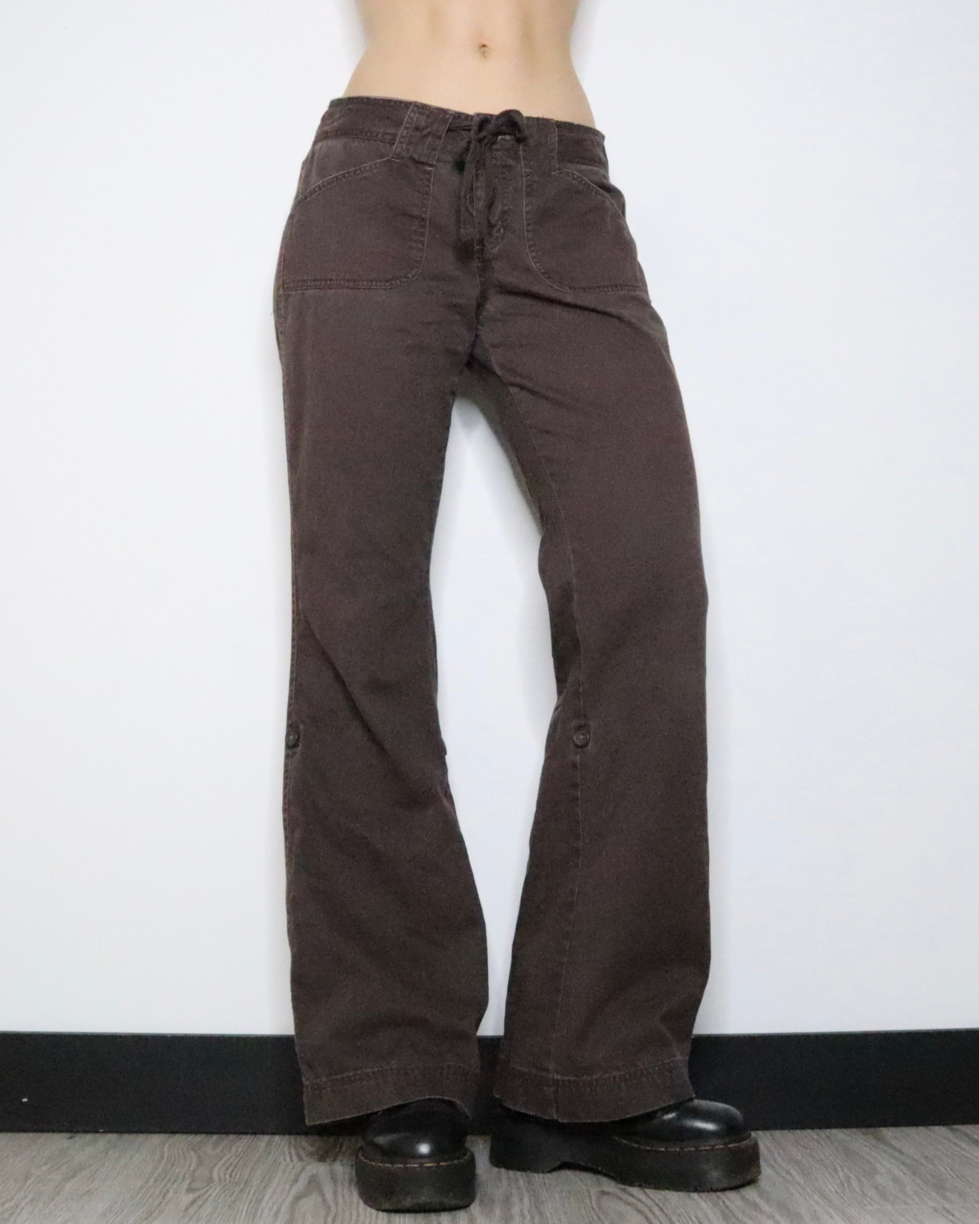 Baggy Brown Cargo Pants (Medium) 