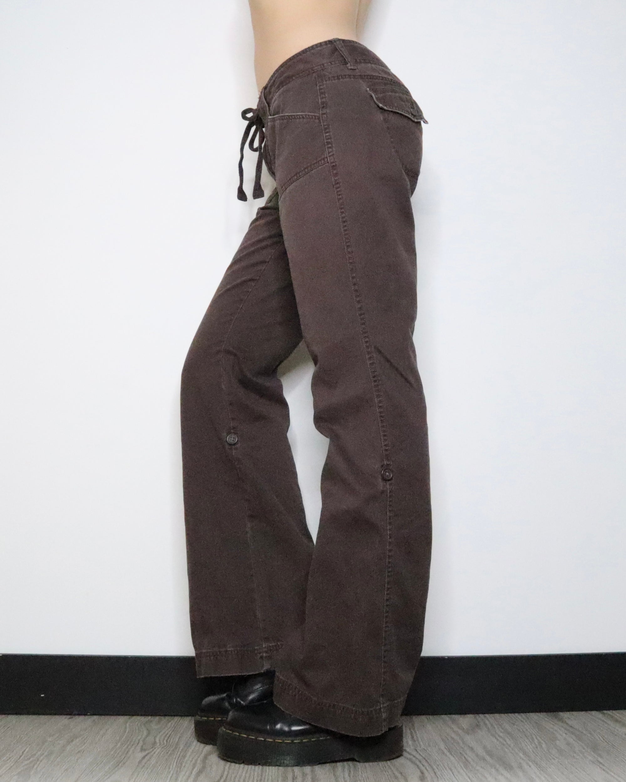 Baggy Brown Cargo Pants (Medium) 