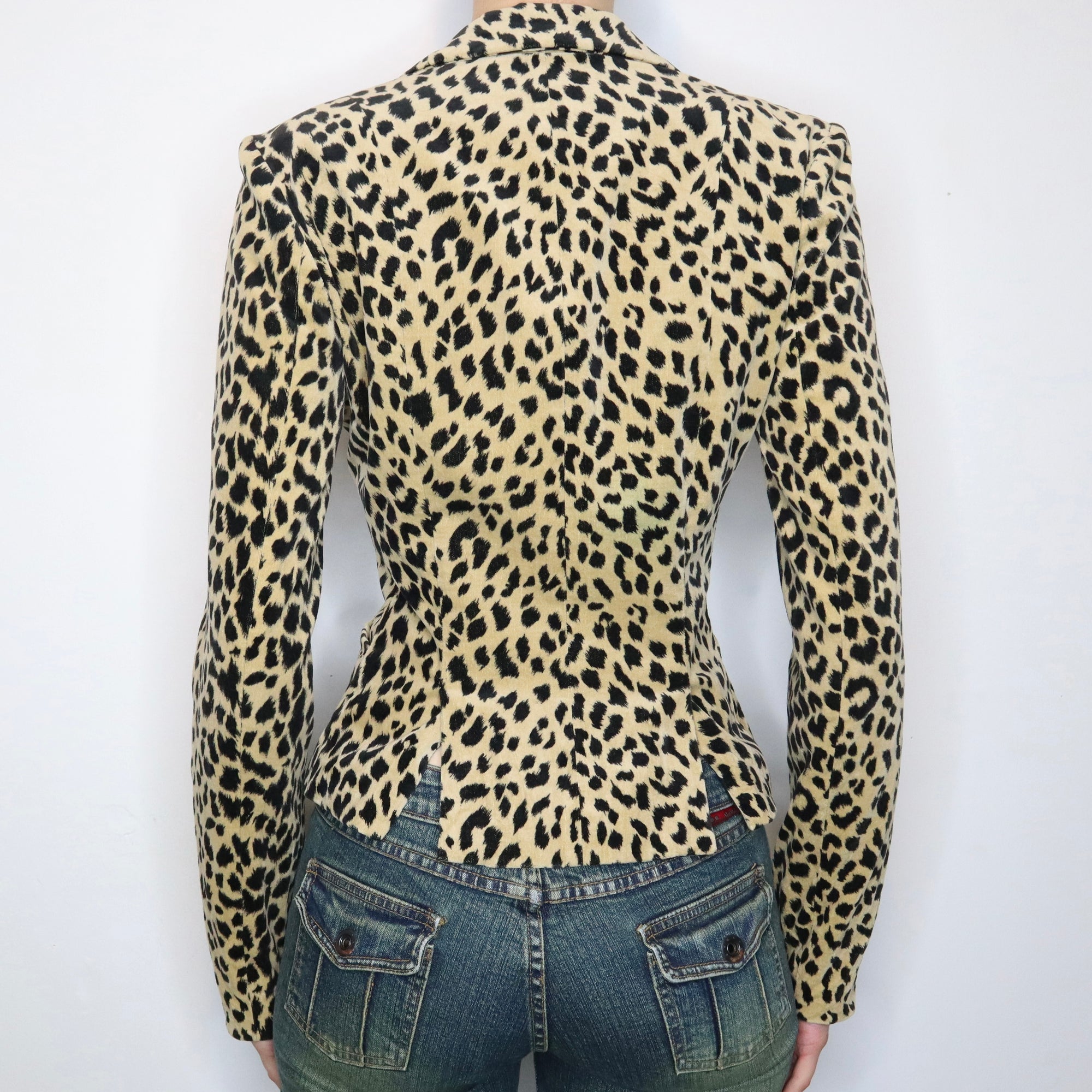 Betsey Johnson Cheetah Print Blazer (S-M)