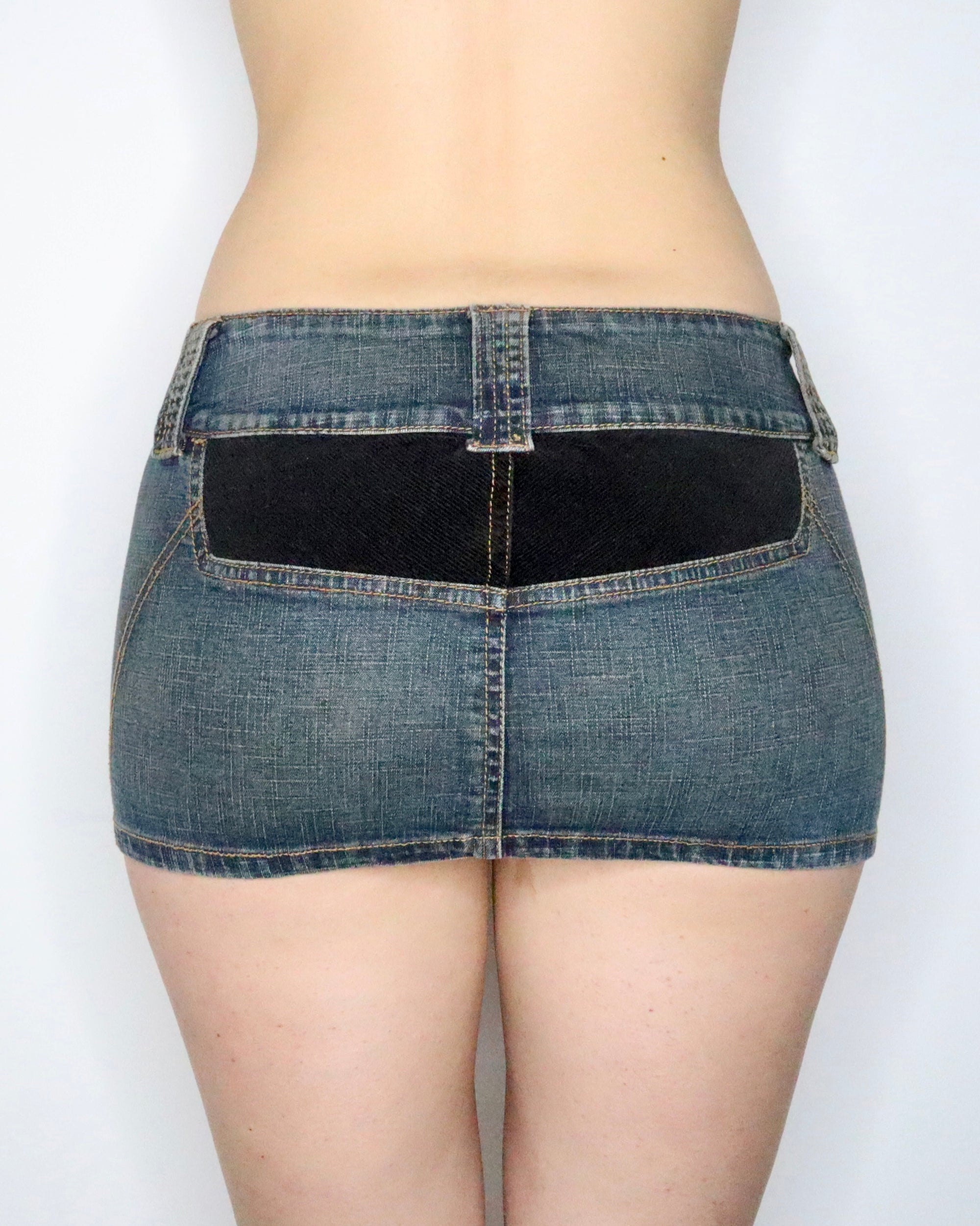 Denim Mini Skirt (XS-S) 