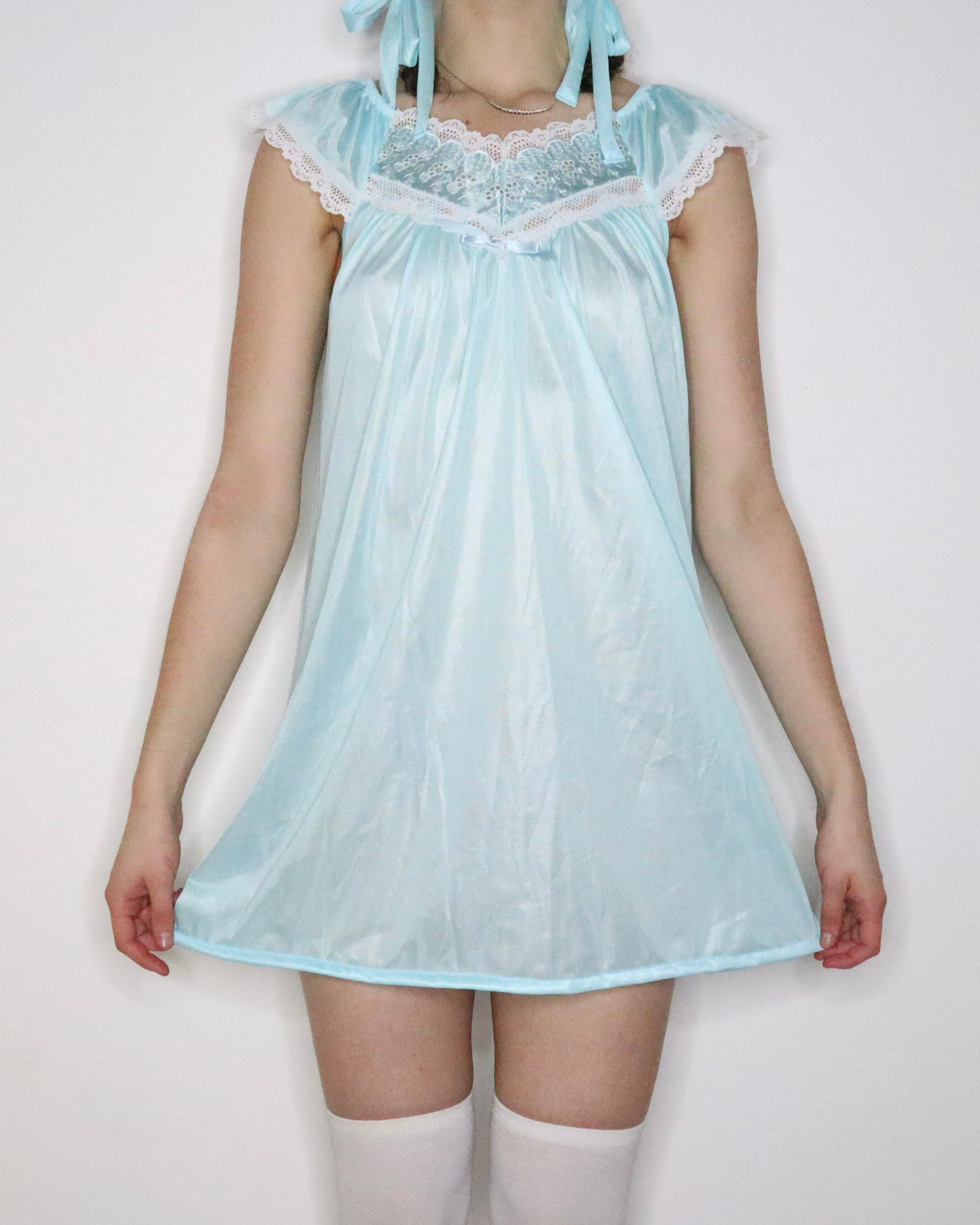 Blue Babydoll Nightgown (Medium) 