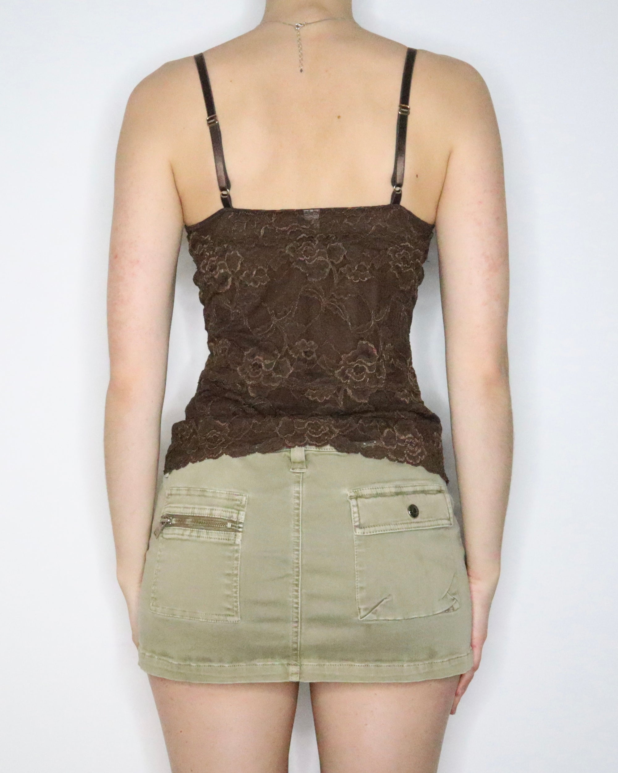 Brown Lace Camisole (Small) 