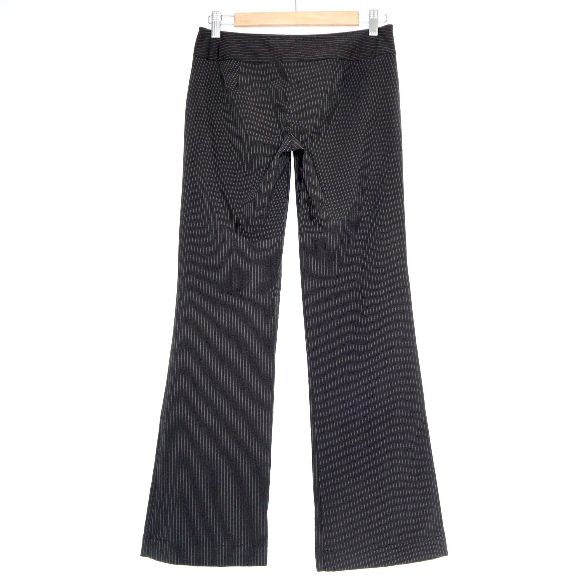 Vintage Early 2000s Low Rise Brown Pinstripe Pants