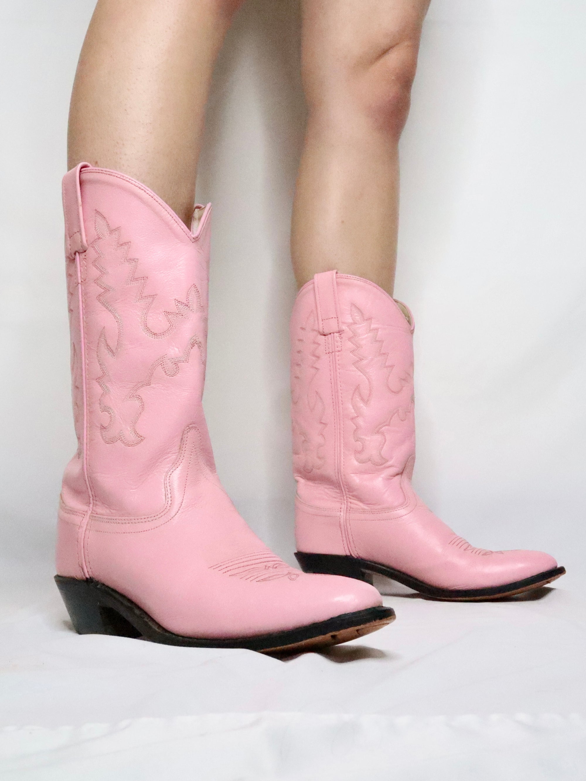 Pink Cowboy Boots (7 US)