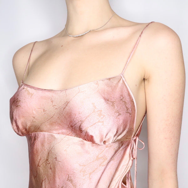 Vintage Y2K Victoria's Secret Silk Pastel Pink Tie Dye Slip Dress - Imber  Vintage