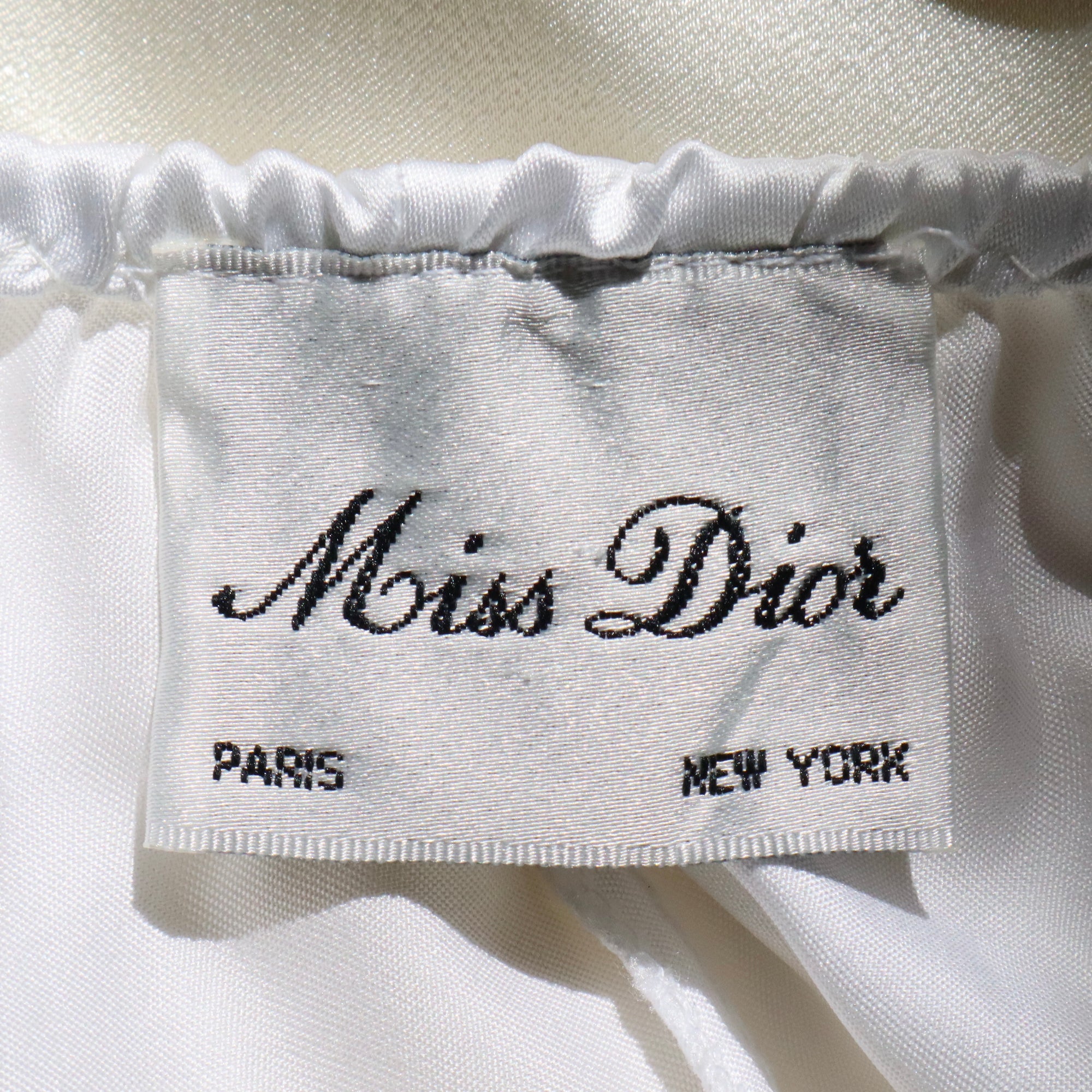 Dior White Satin Slip (Small)