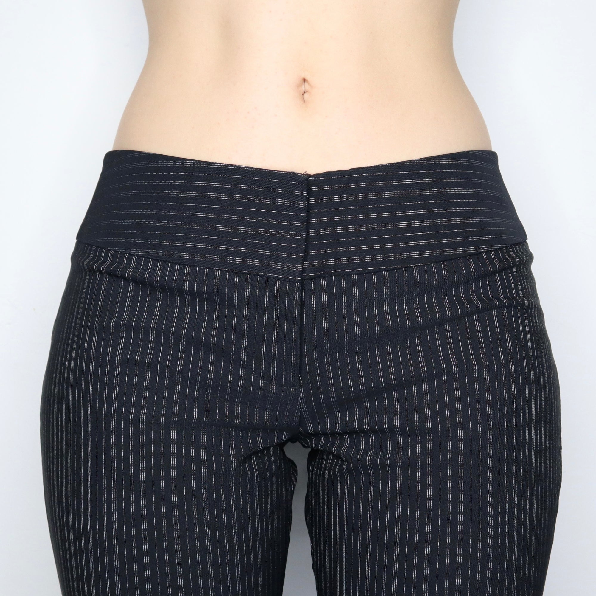 Black Pinstripe Pants 