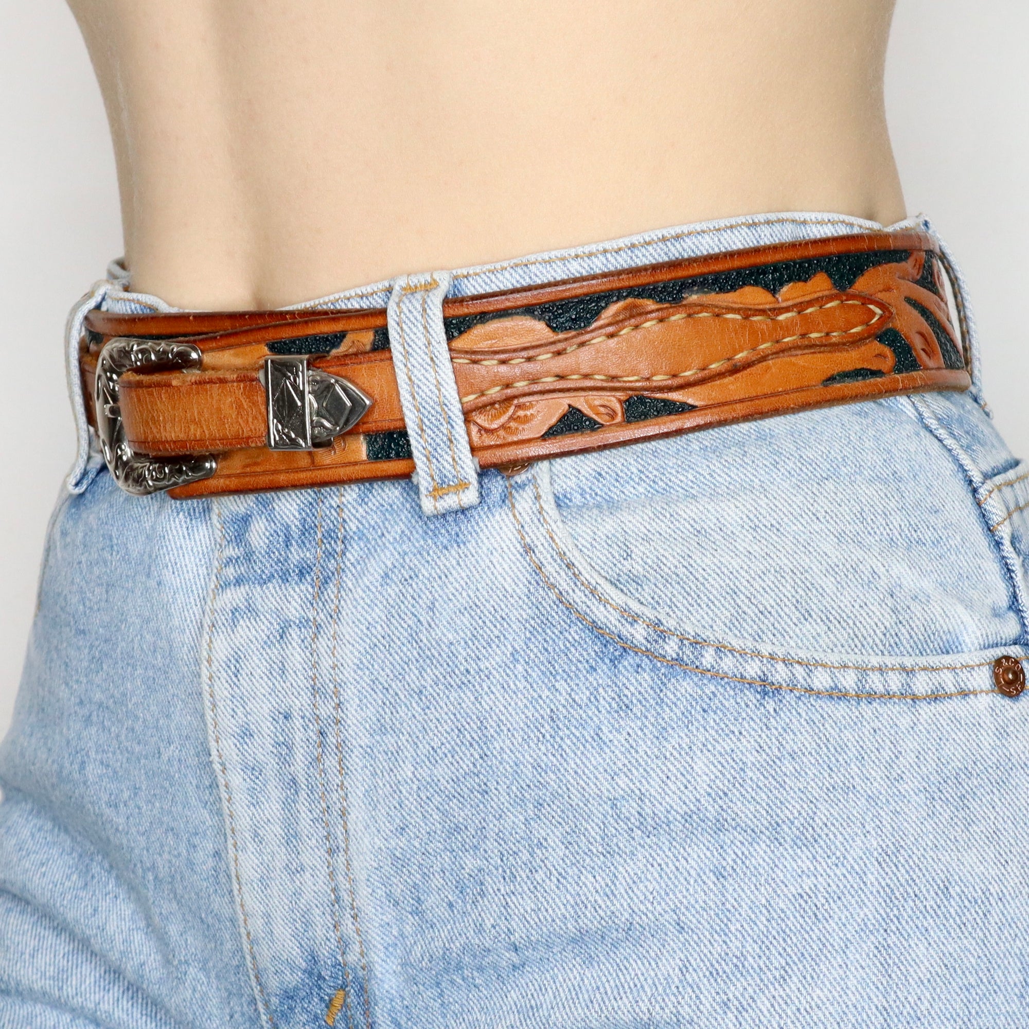 Brown Genuine Leather Belt 