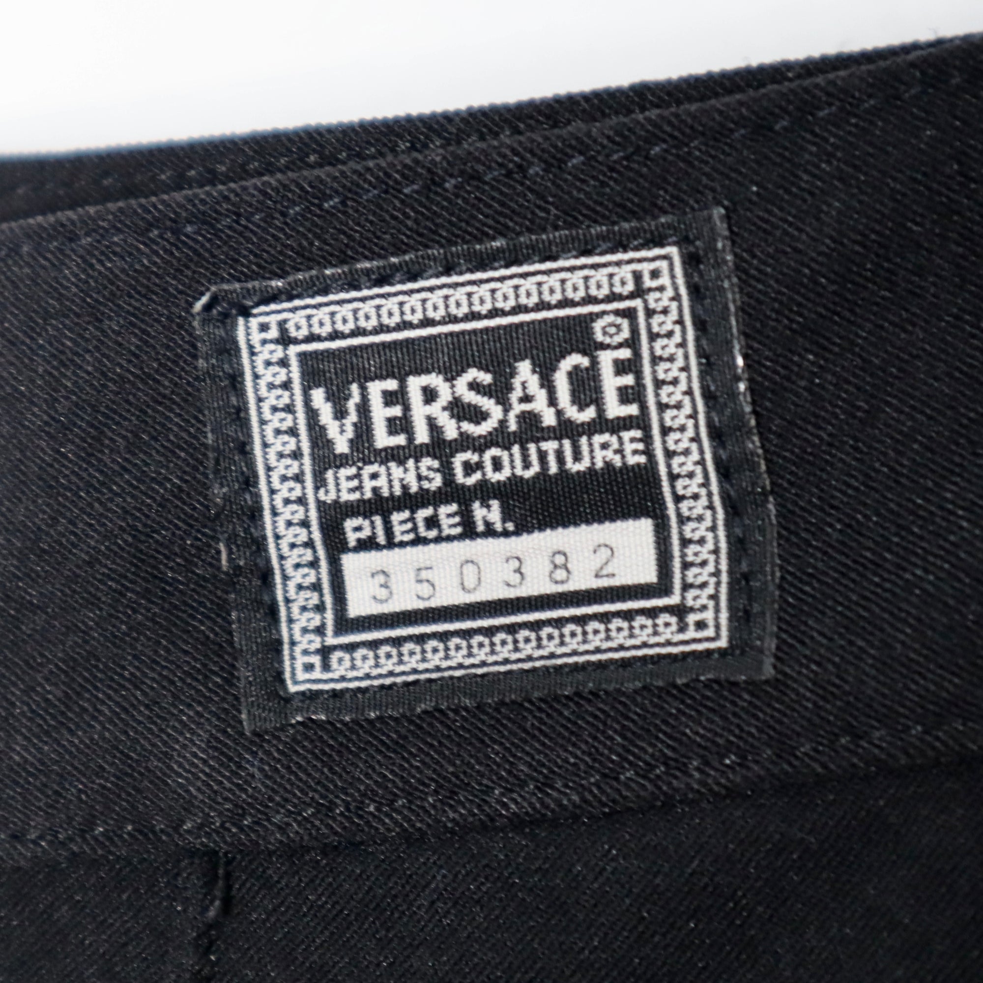 Vintage 90s Versace Black High Waisted Pants