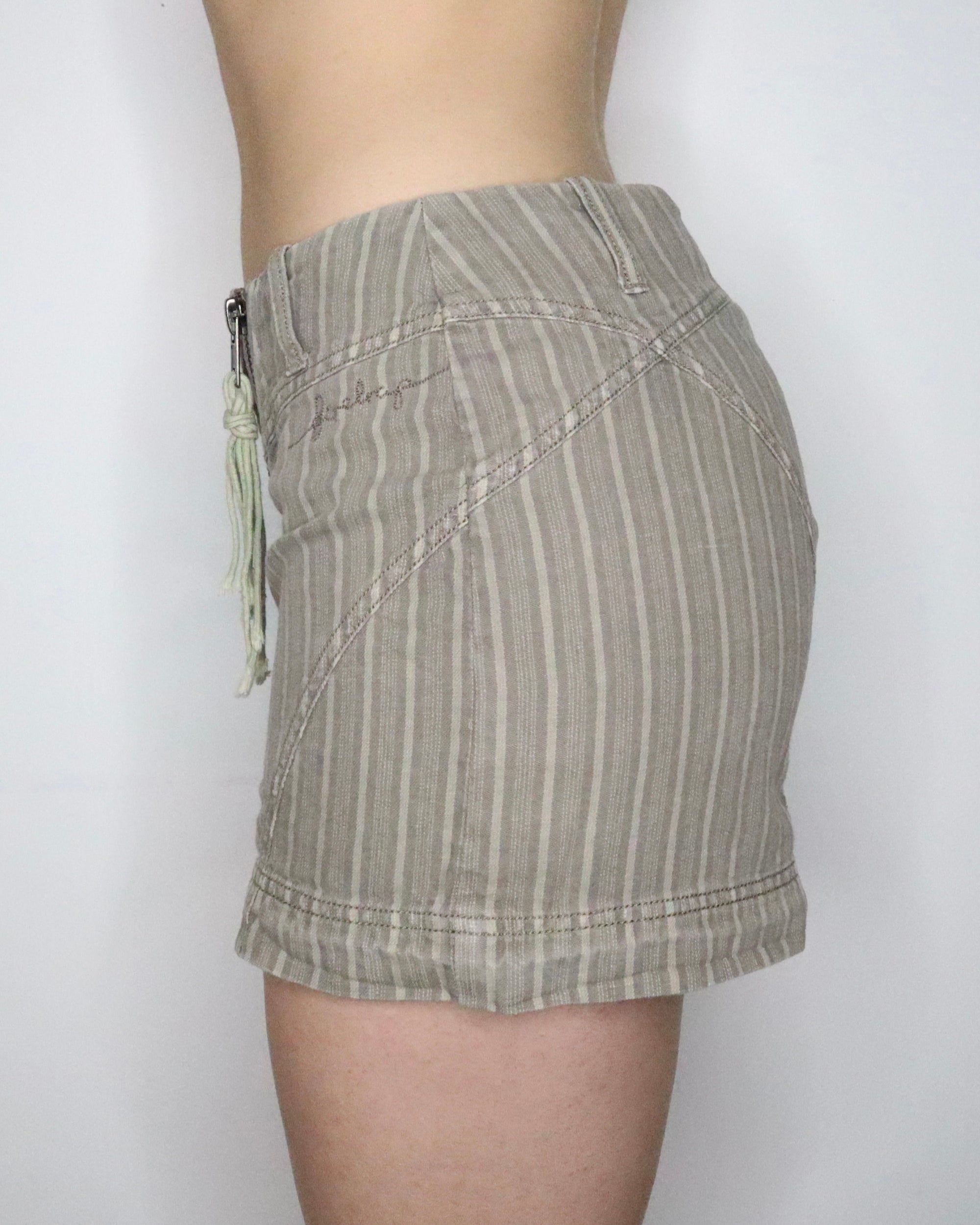 Khaki Mini Skirt (S-M) 