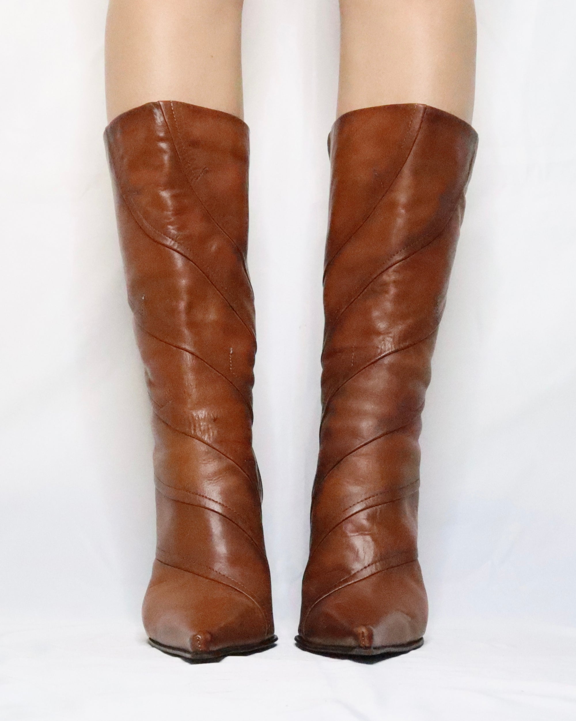 Pointed Toe Stiletto Boots (9 US/40 EU) 