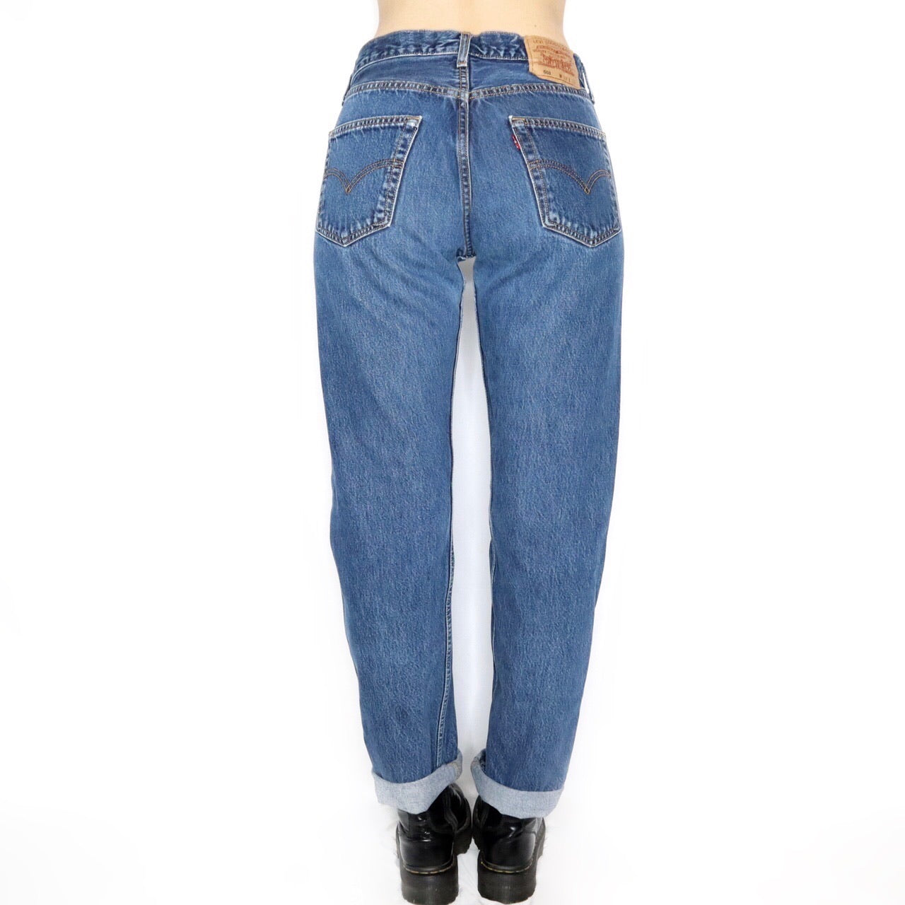 Vintage 90s Medium Blue Wash 501 Levis Jeans