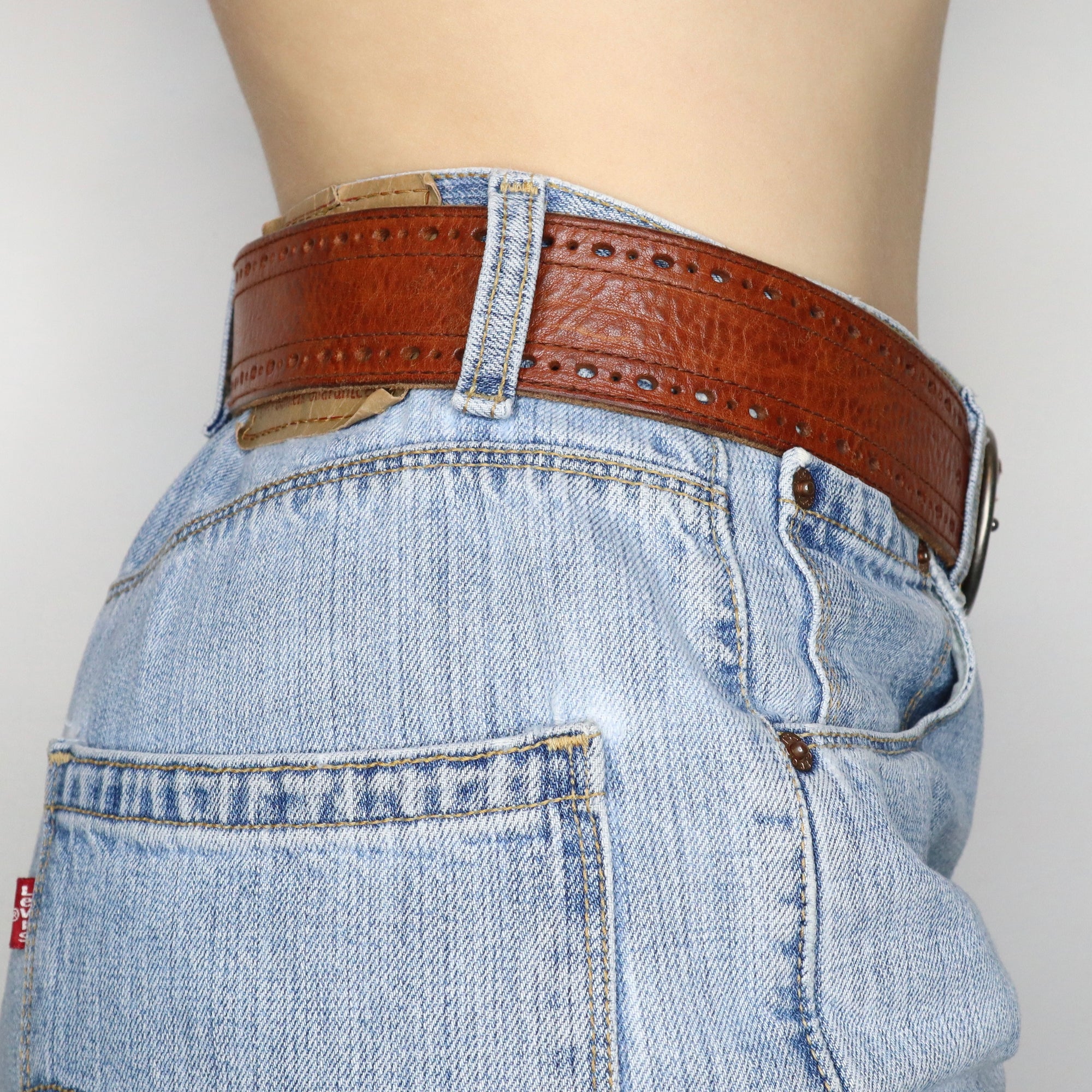 Brown Leather Belt 