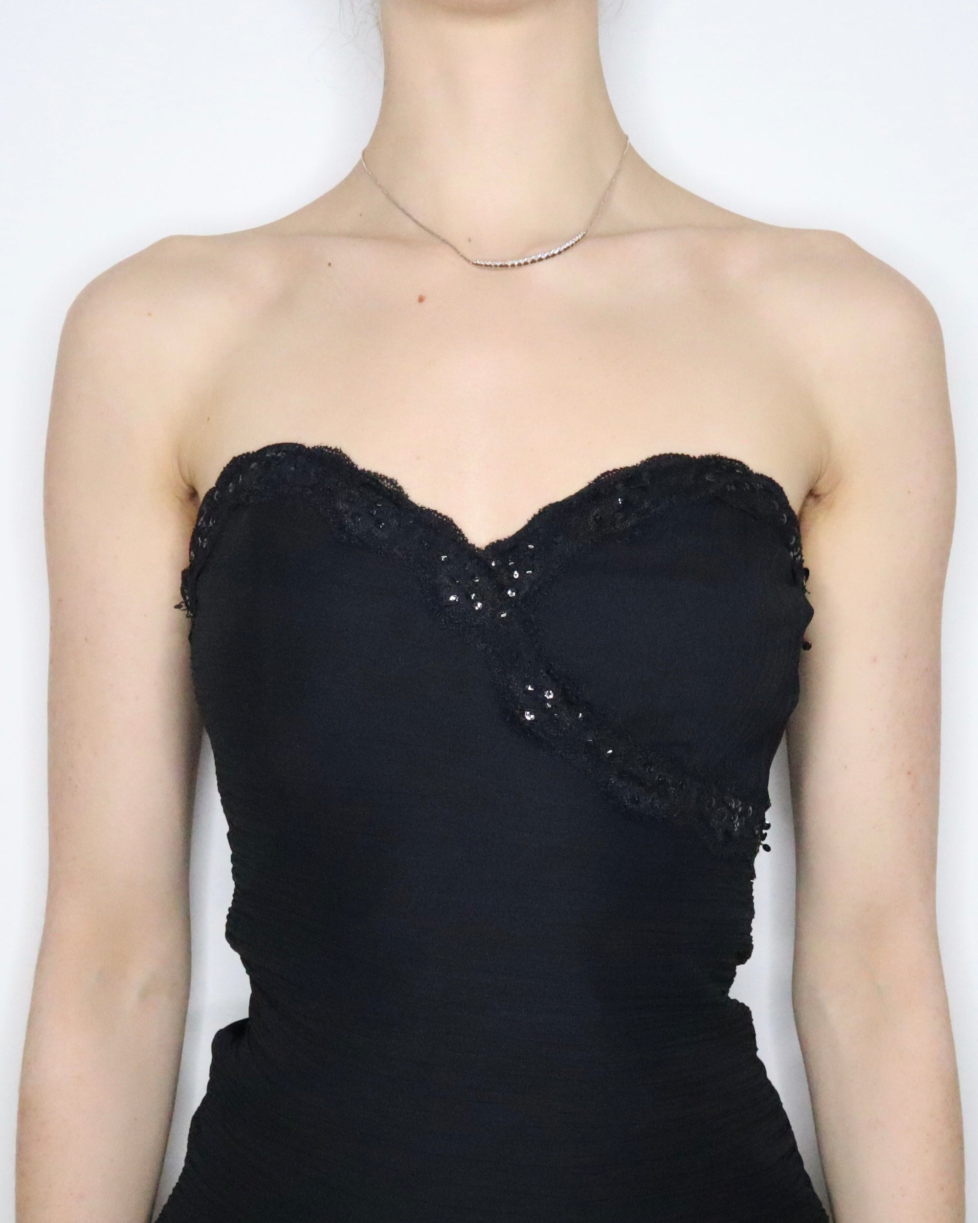 Morgan De Toi Black Mini Dress (S-M) 