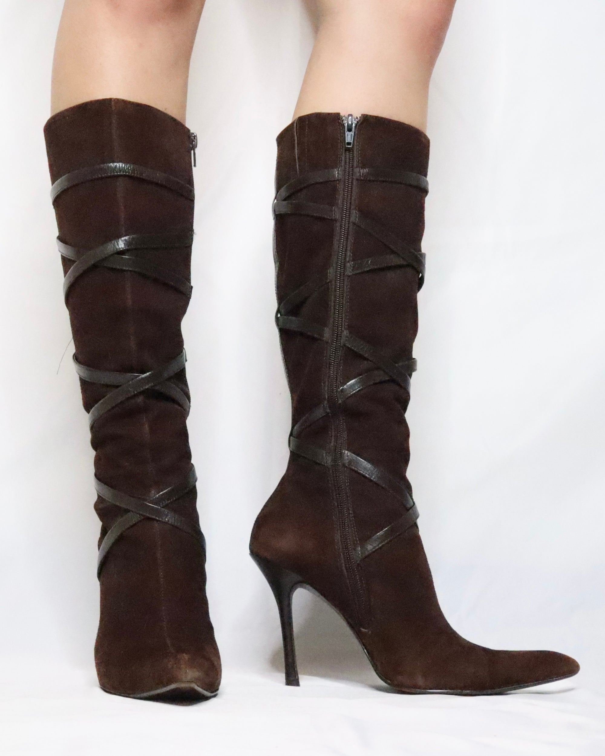 Knee High Stiletto Boots (6.5 US/37 EU)