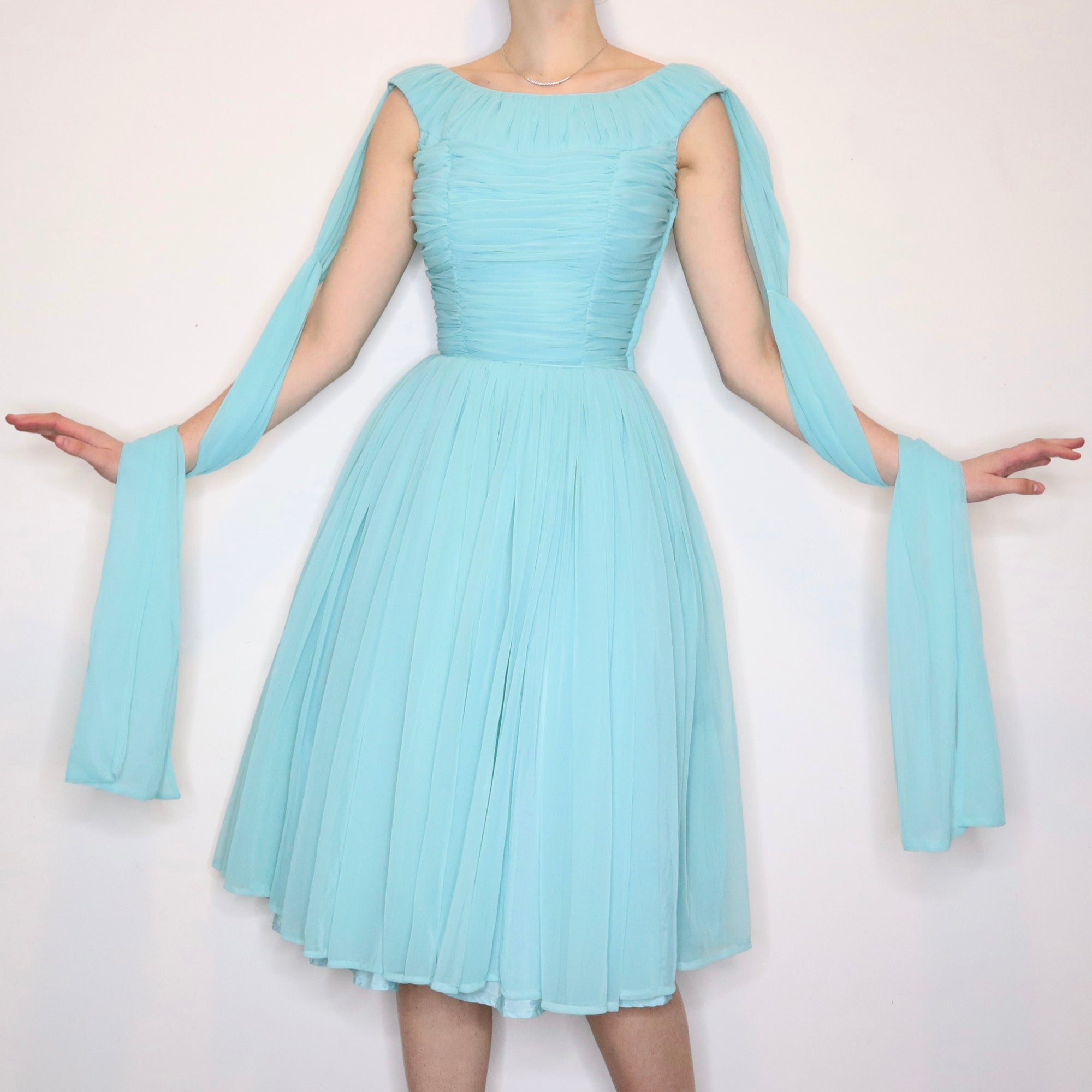 Robin Egg Blue Prom Dress - Imber Vintage Robin Egg Blue Prom Dress - Imber Vintage