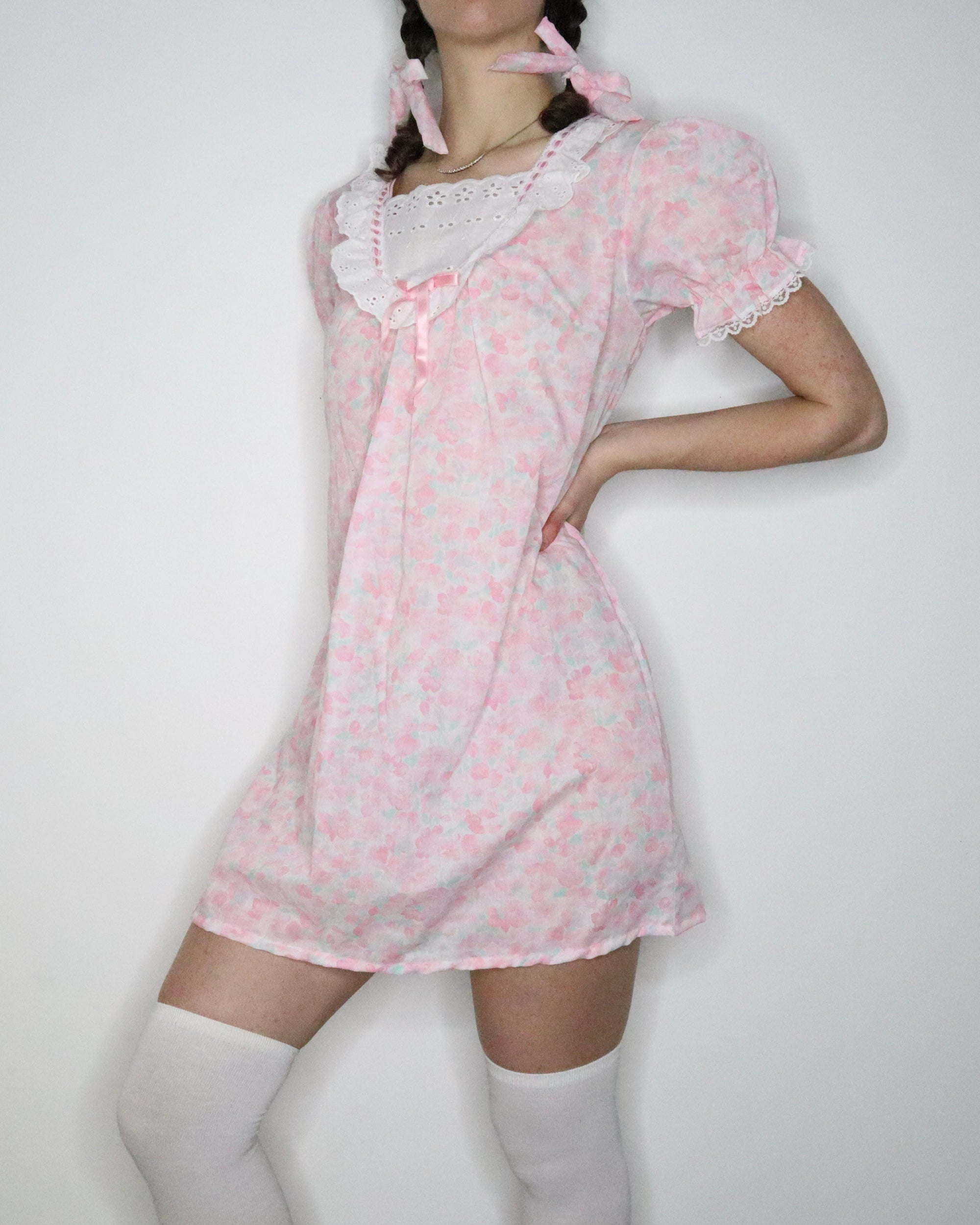Pink Babydoll Nightgown (M-L)