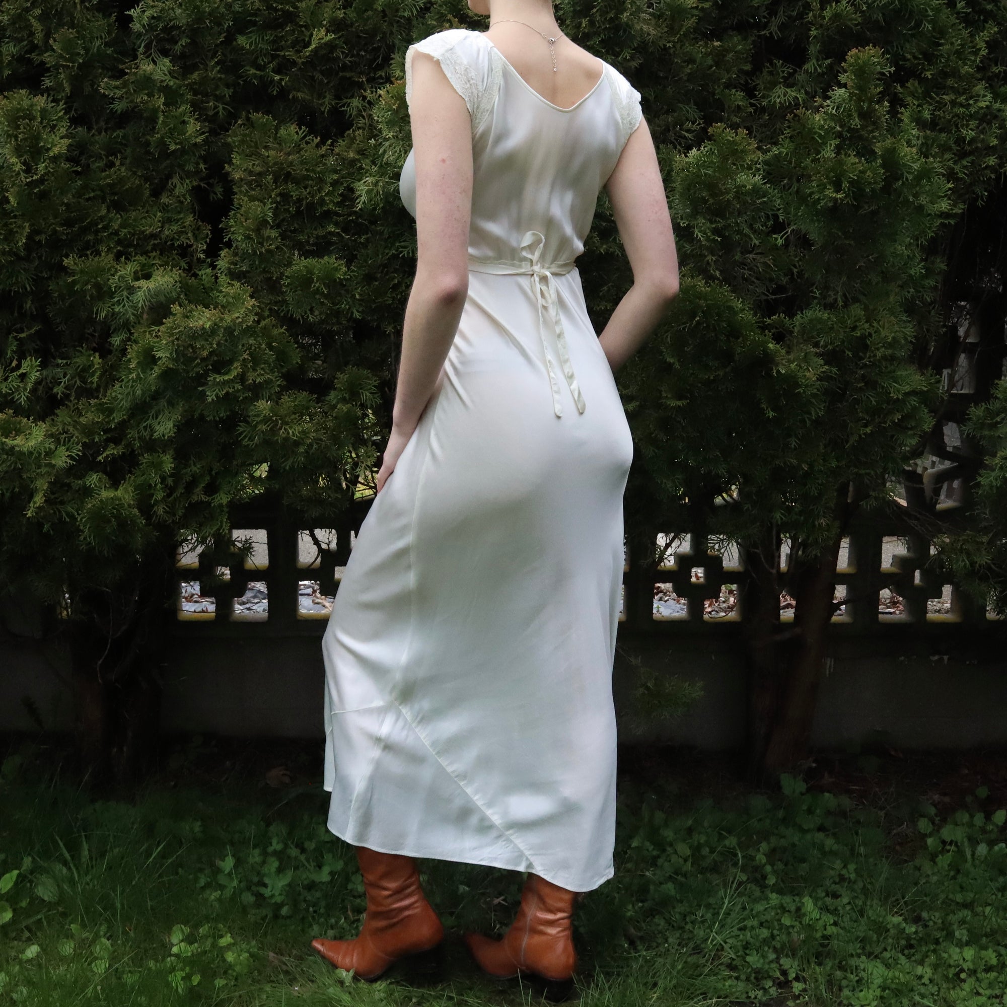 Antique Cream Nightgown 
