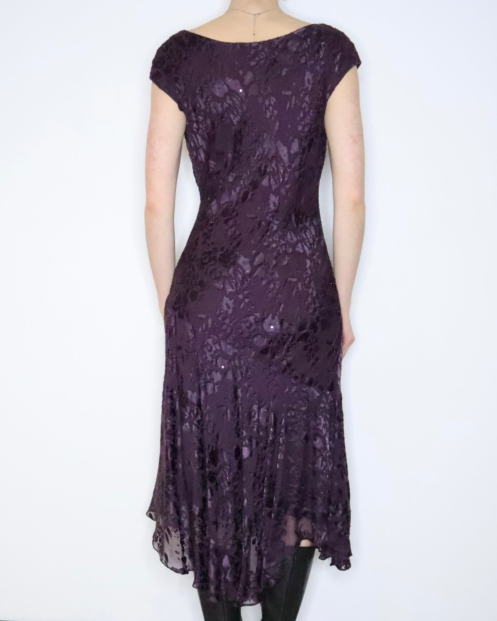 Beaded Silk Dress (XL-XXL) 