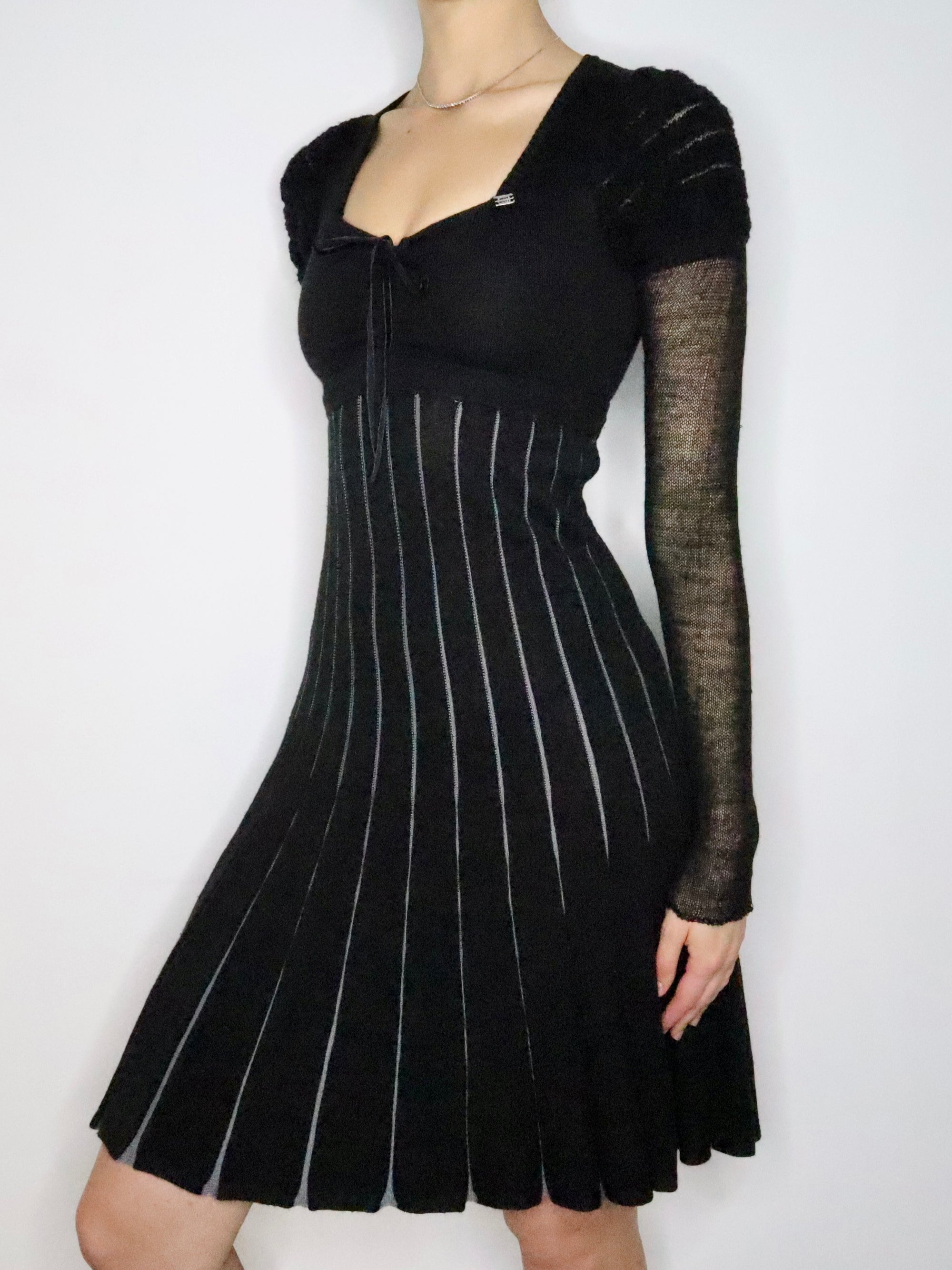 Miss Sixty Black Sweater Dress (XS-S) 