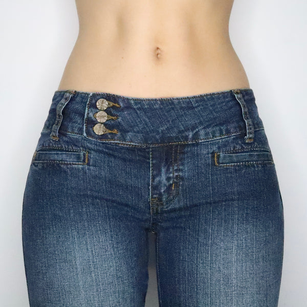 Low Rise Flare Jeans (Small) - Imber Vintage
