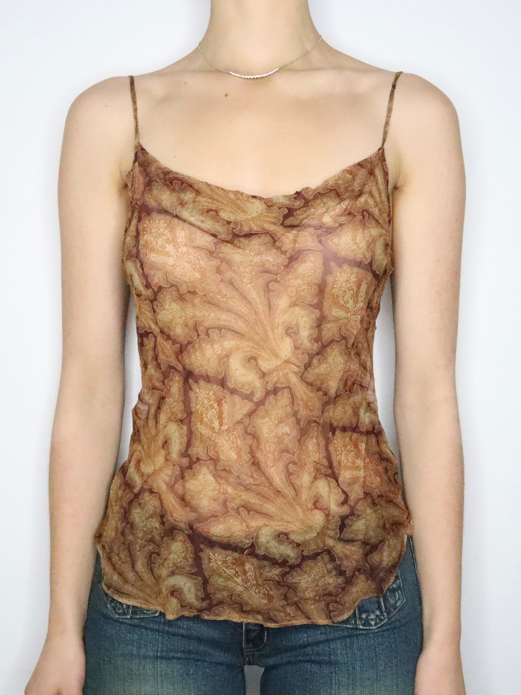 Brown Silk Camisole (Medium) 