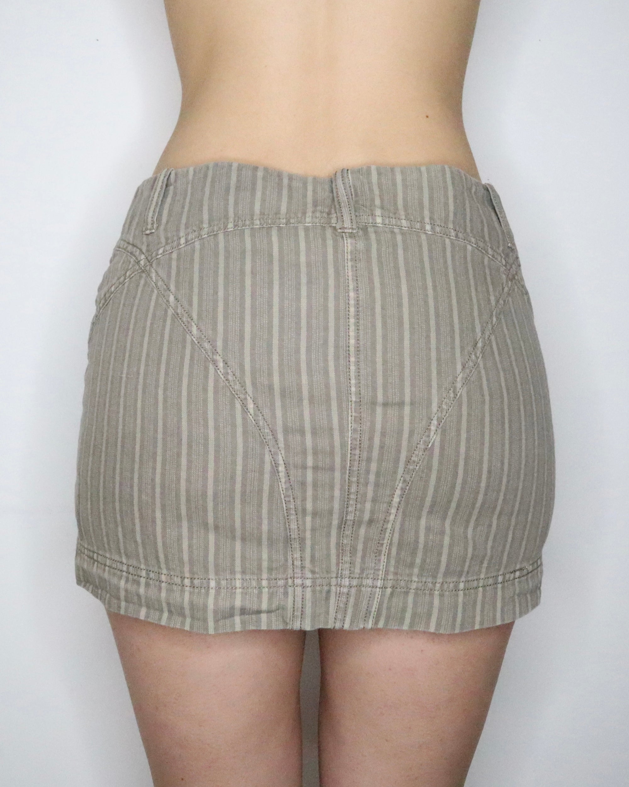 Khaki Mini Skirt (S-M) 