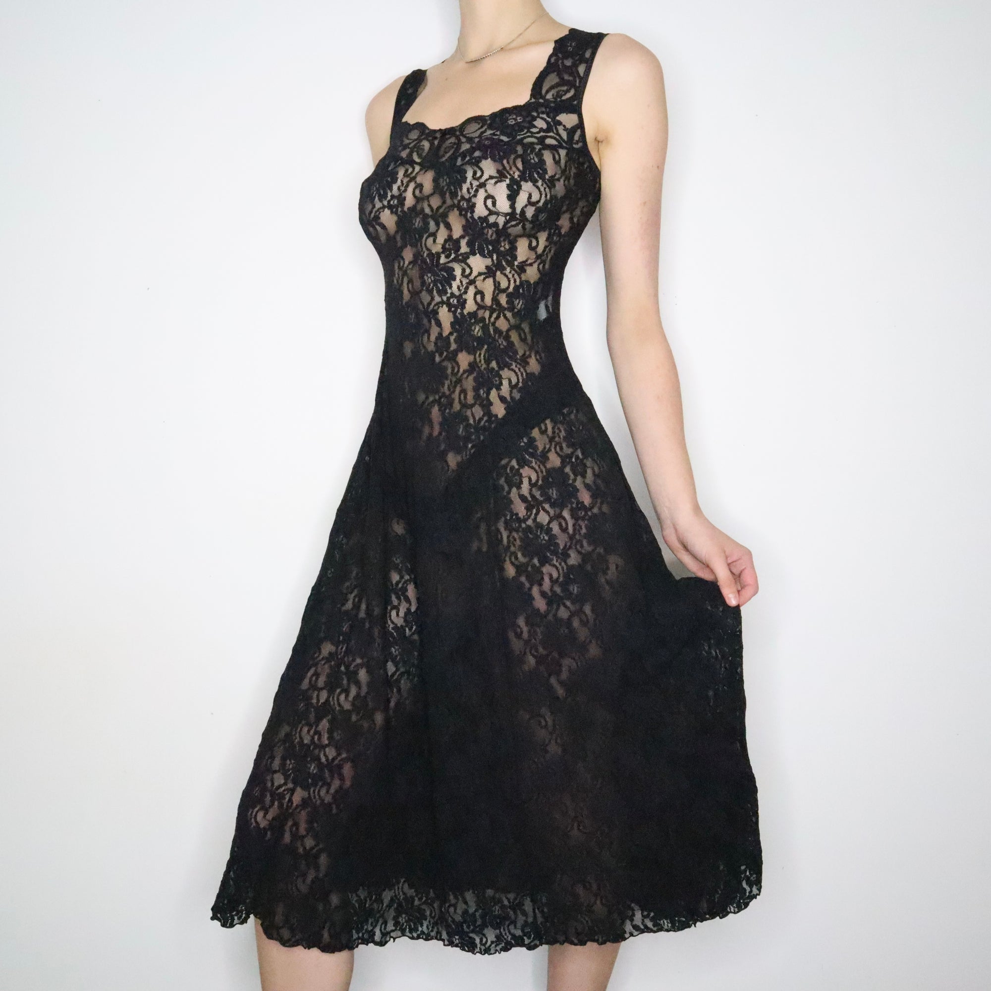 Black Lace Princess Dress (S-M)