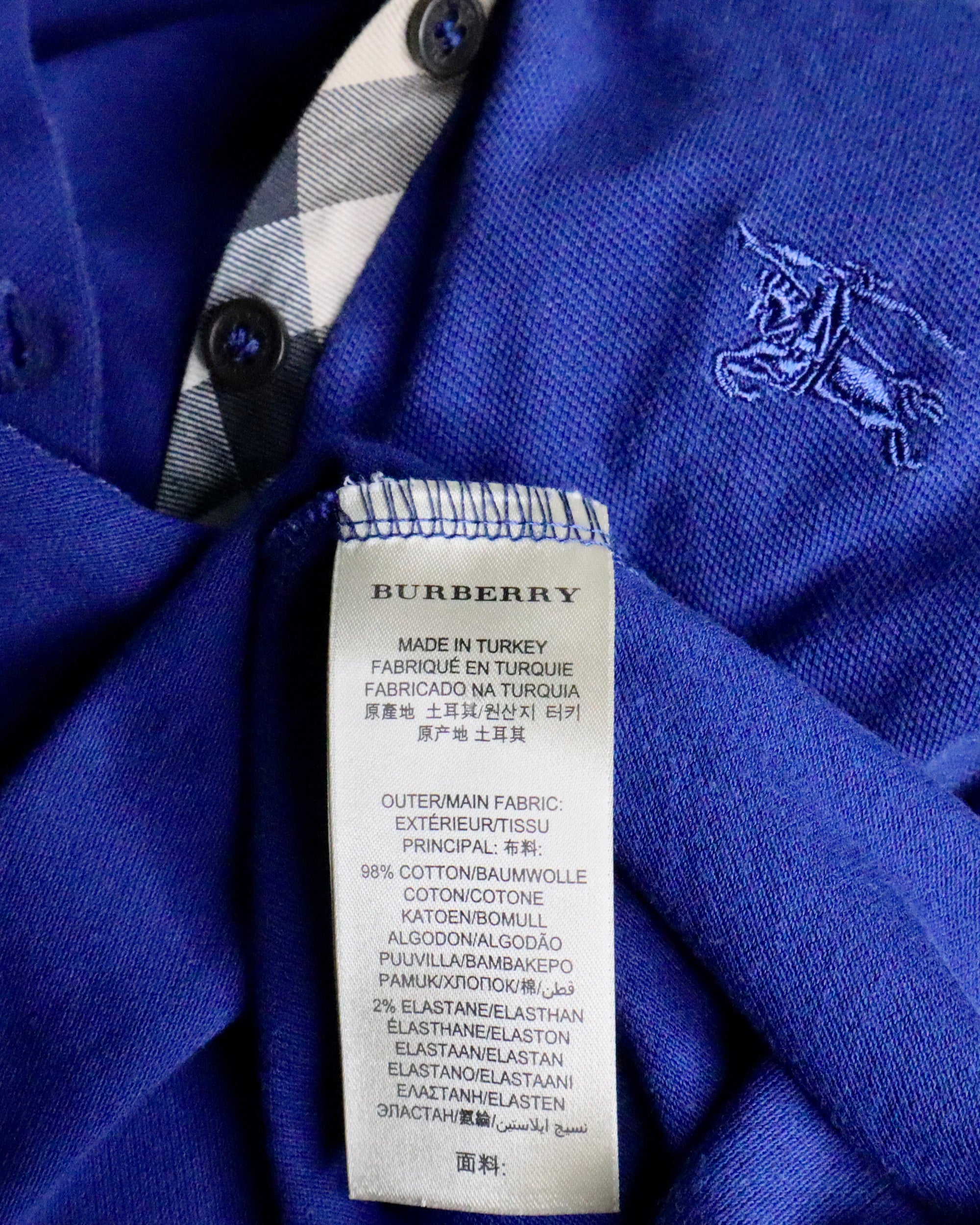 Burberry Blue Polo Shirt (S-M)