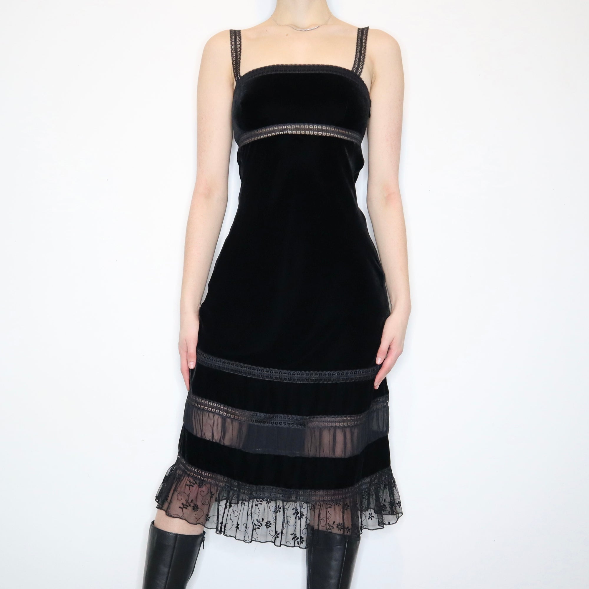 Black Velvet Dress 