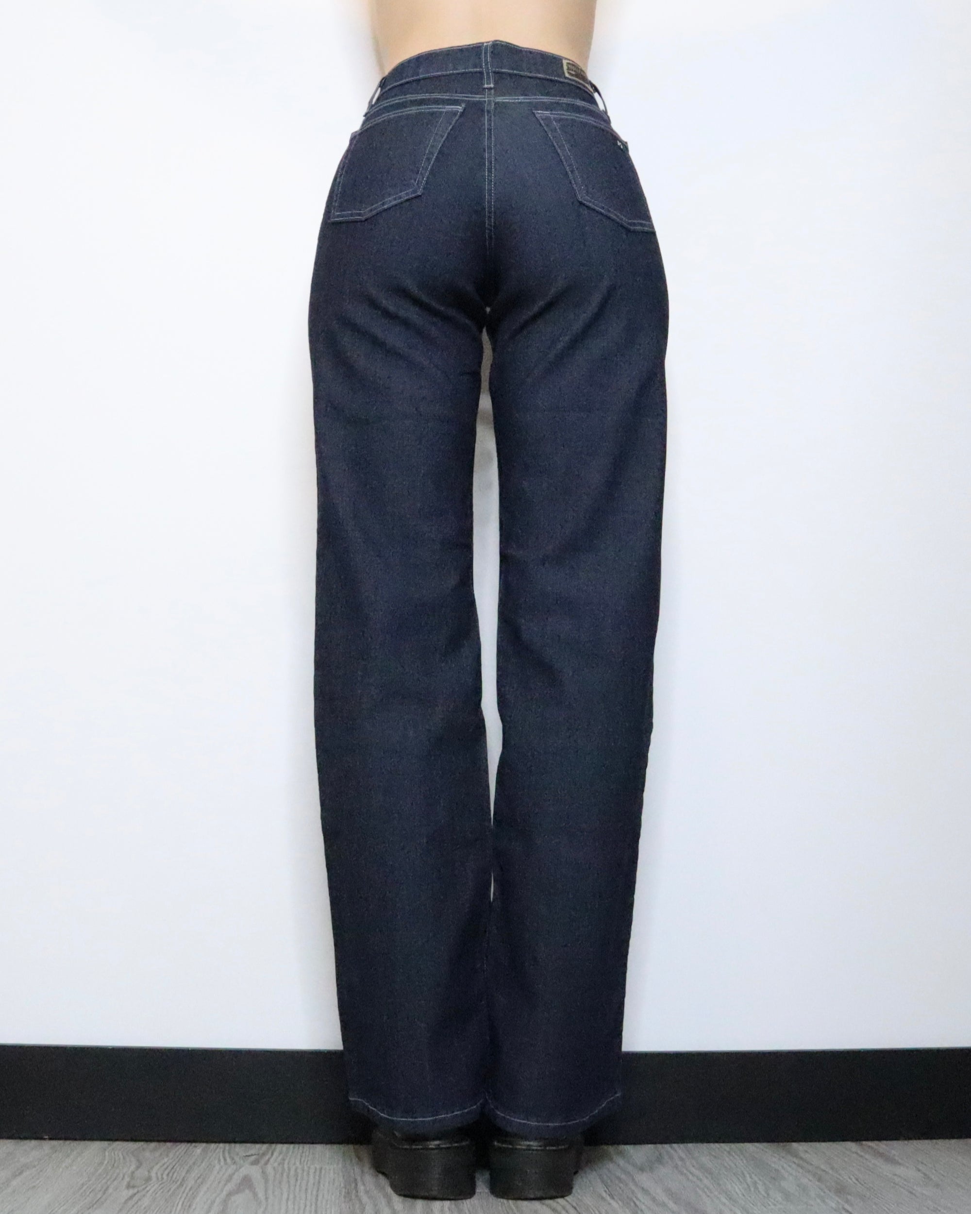 High Waisted Wide Leg Jeans (Small)
