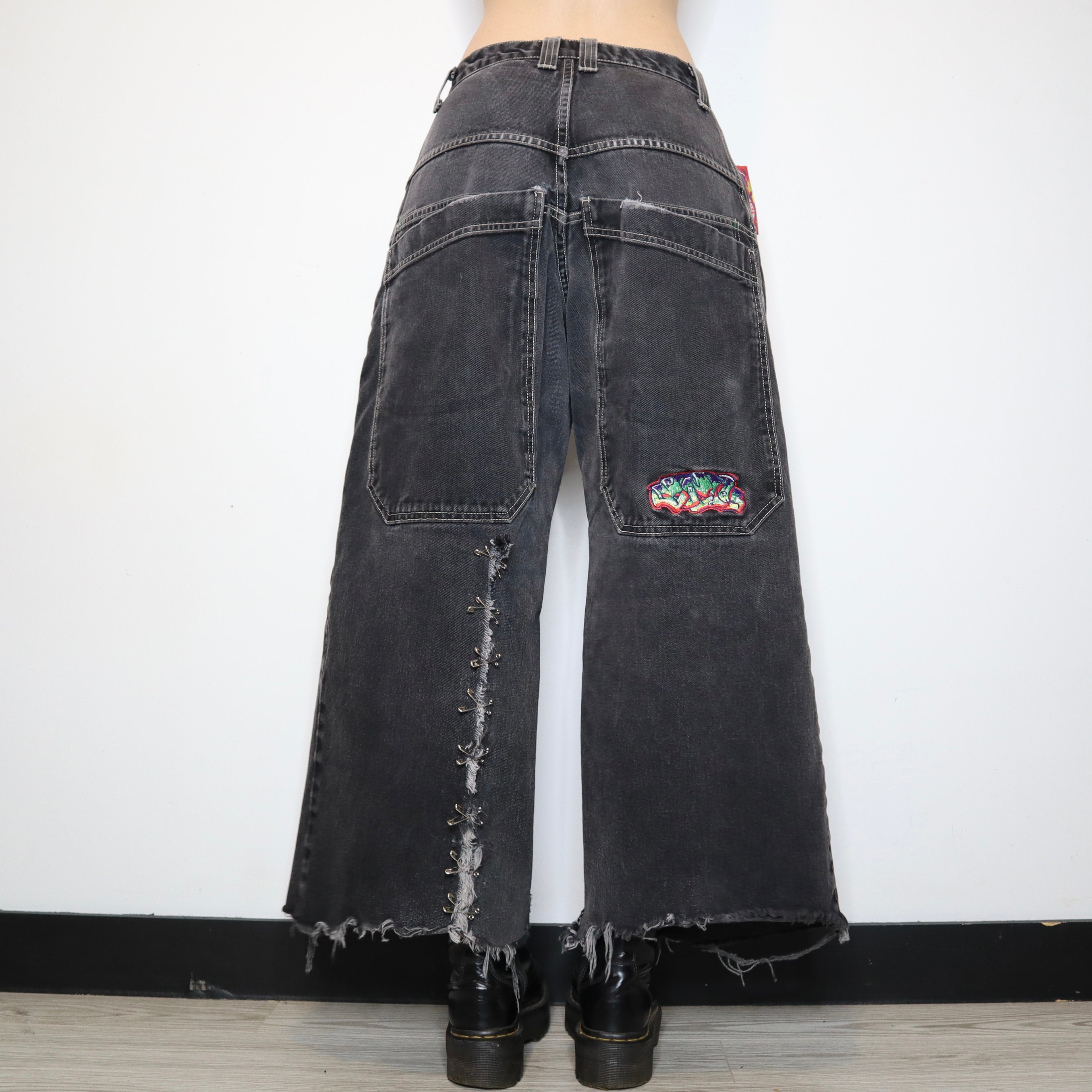 Vintage Y2K JNCO Ultra Wide Leg Rave Jeans